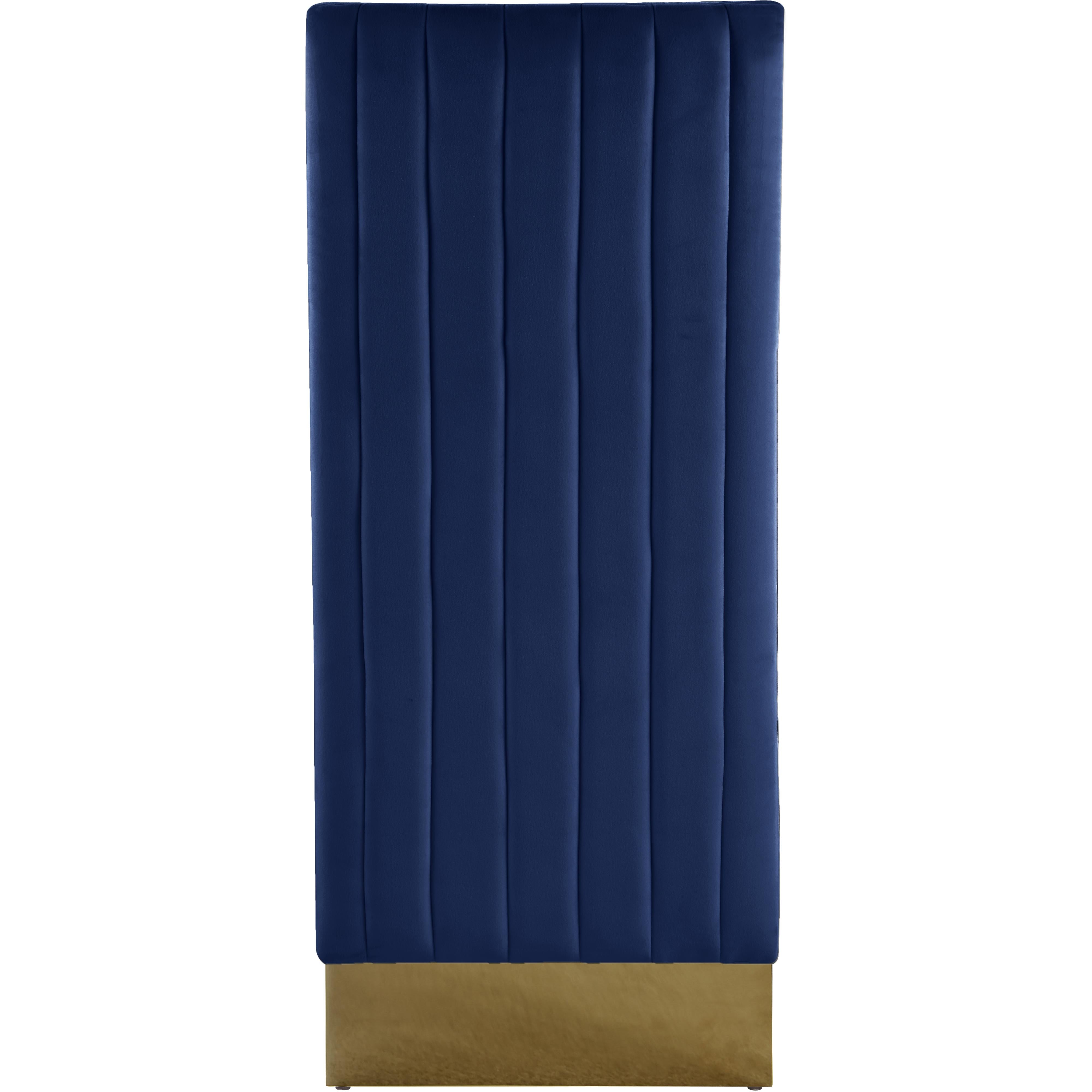 Meridian Porsha Navy Velvet Dining Chair