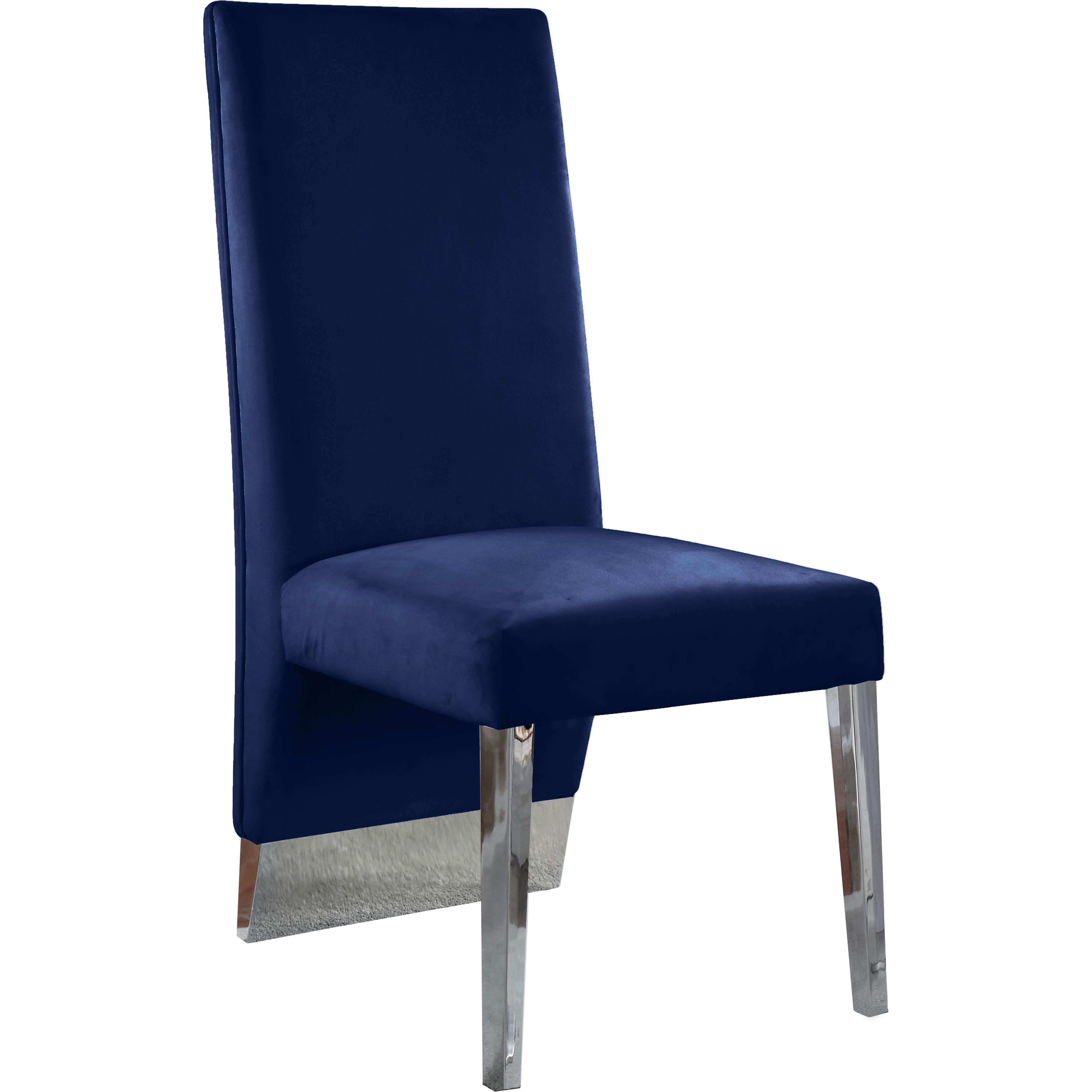 Meridian Porsha Navy Velvet Dining Chair