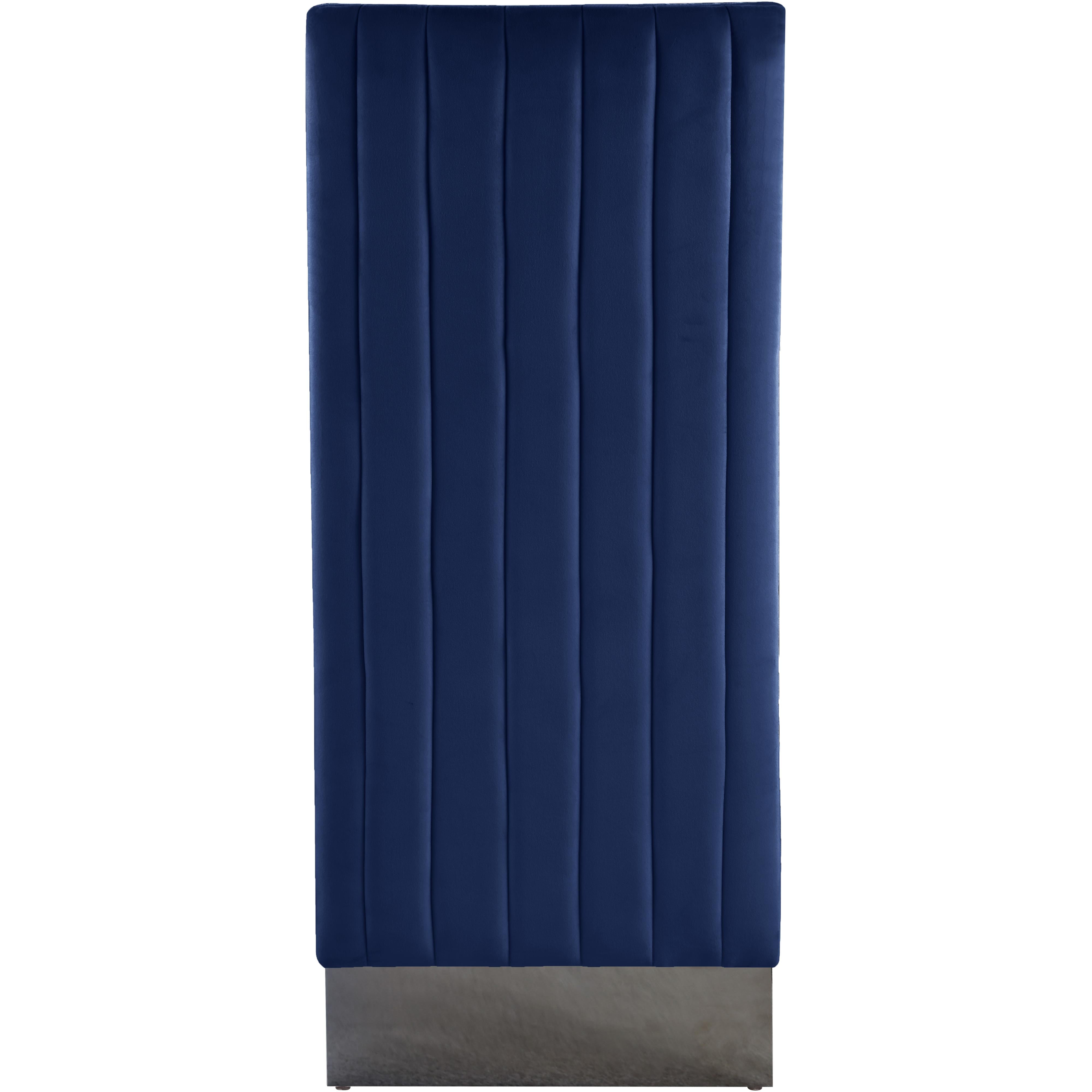 Meridian Porsha Navy Velvet Dining Chair
