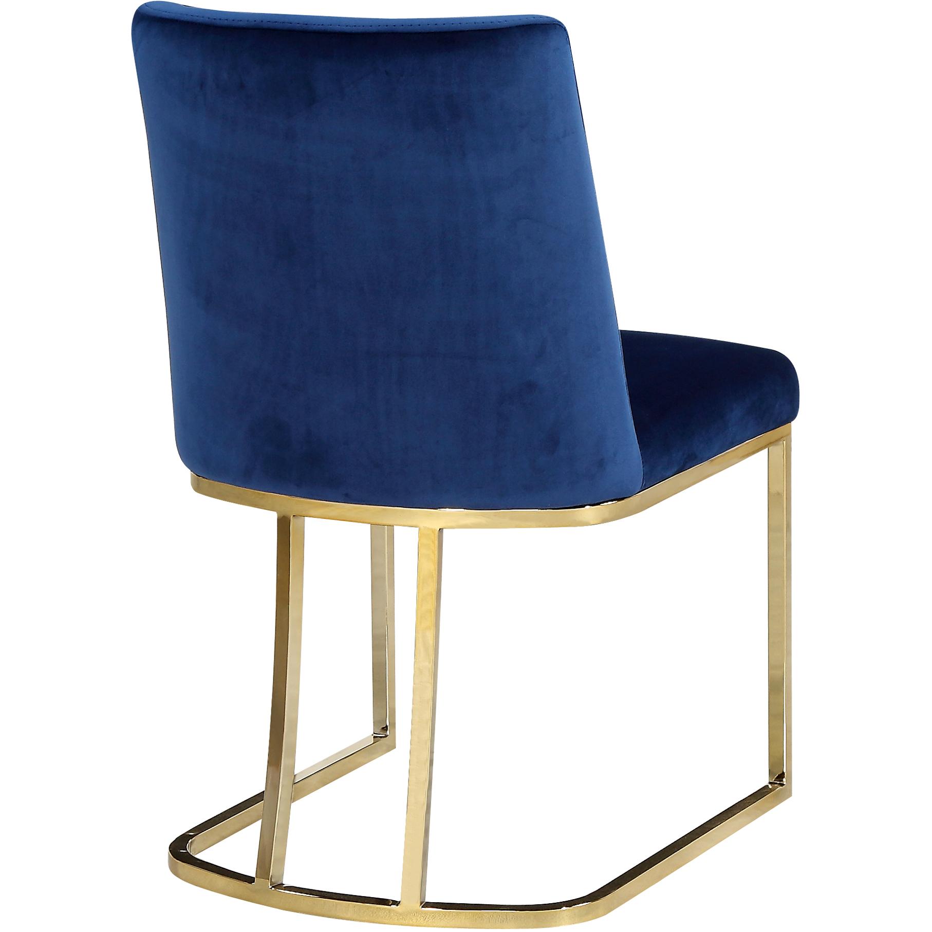 Meridian Heidi Navy Velvet Dining Chair