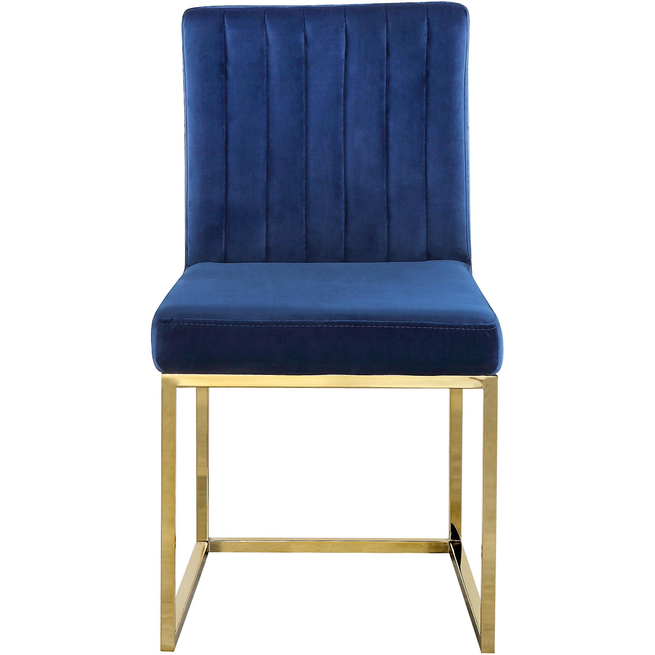 Meridian Giselle Navy Velvet Dining Chair
