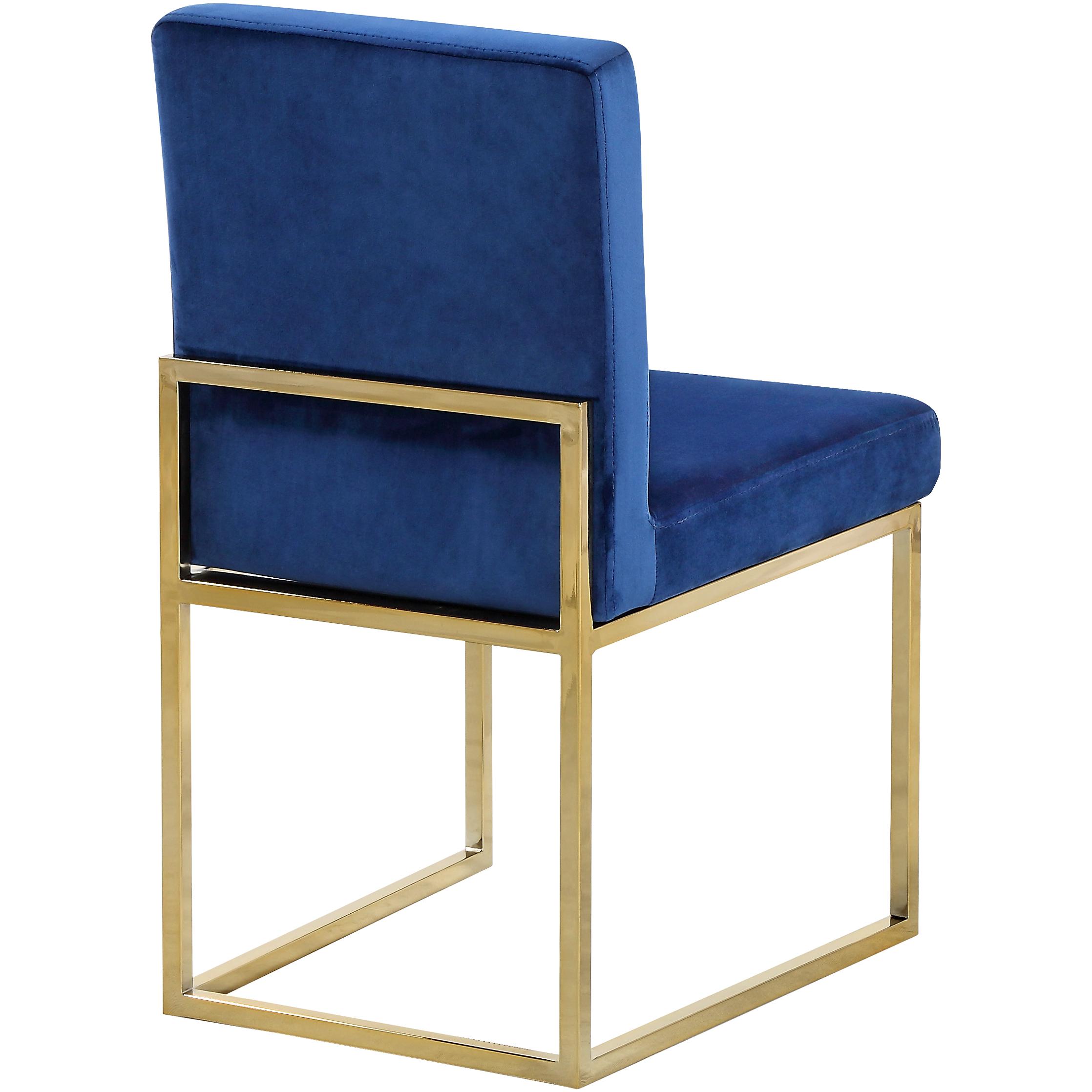 Meridian Giselle Navy Velvet Dining Chair