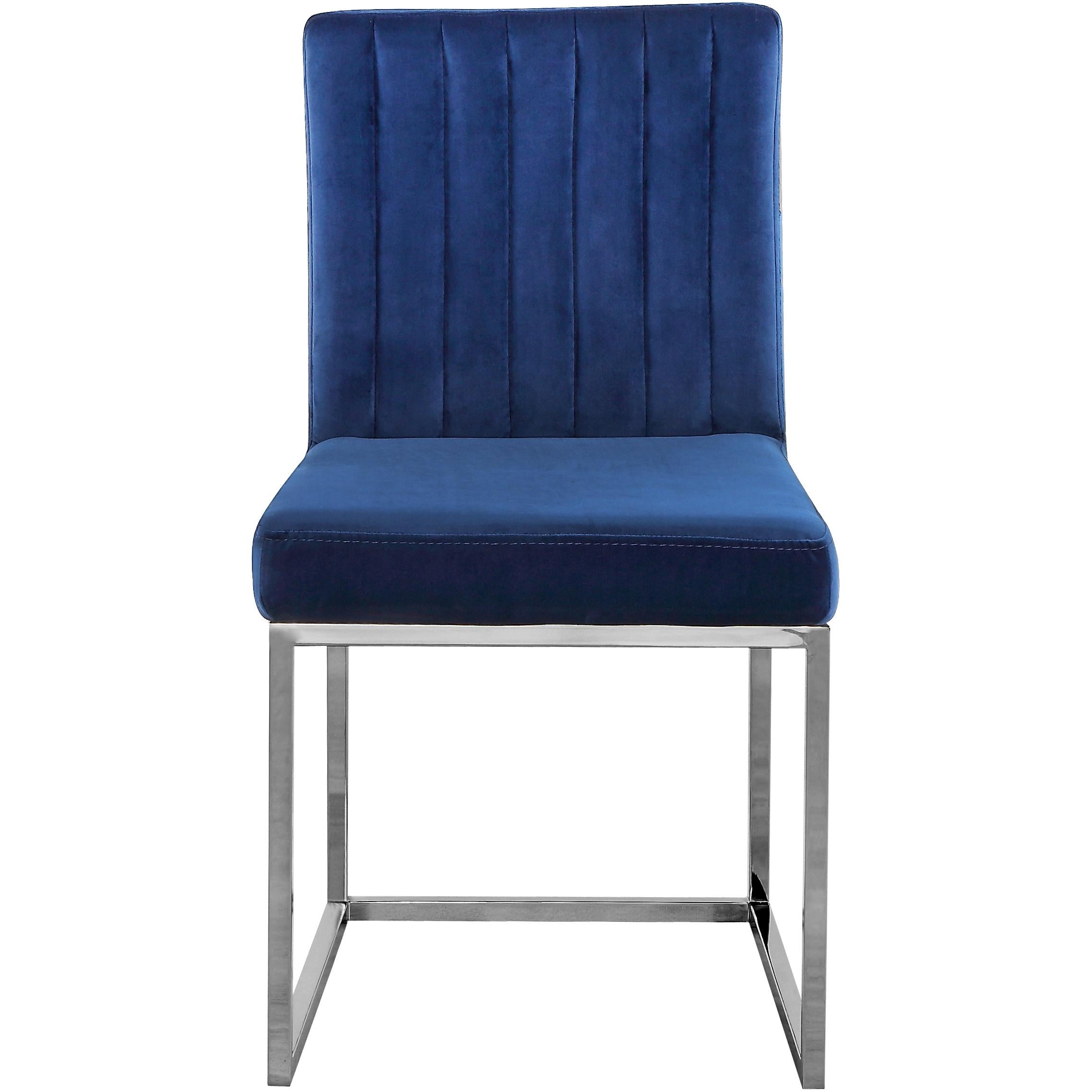 Meridian Giselle Navy Velvet Dining Chair