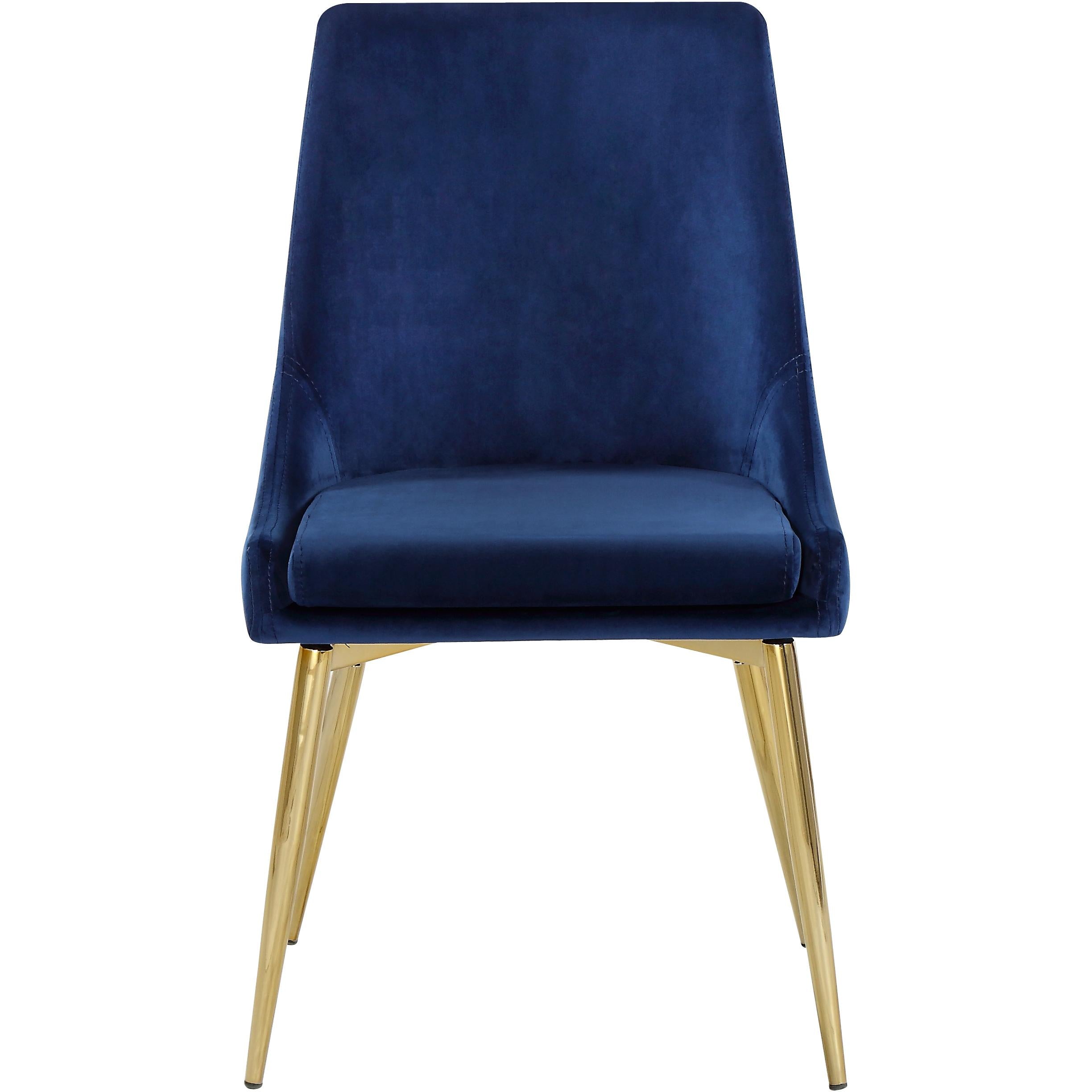 Meridian Karina Navy Velvet Dining Chair