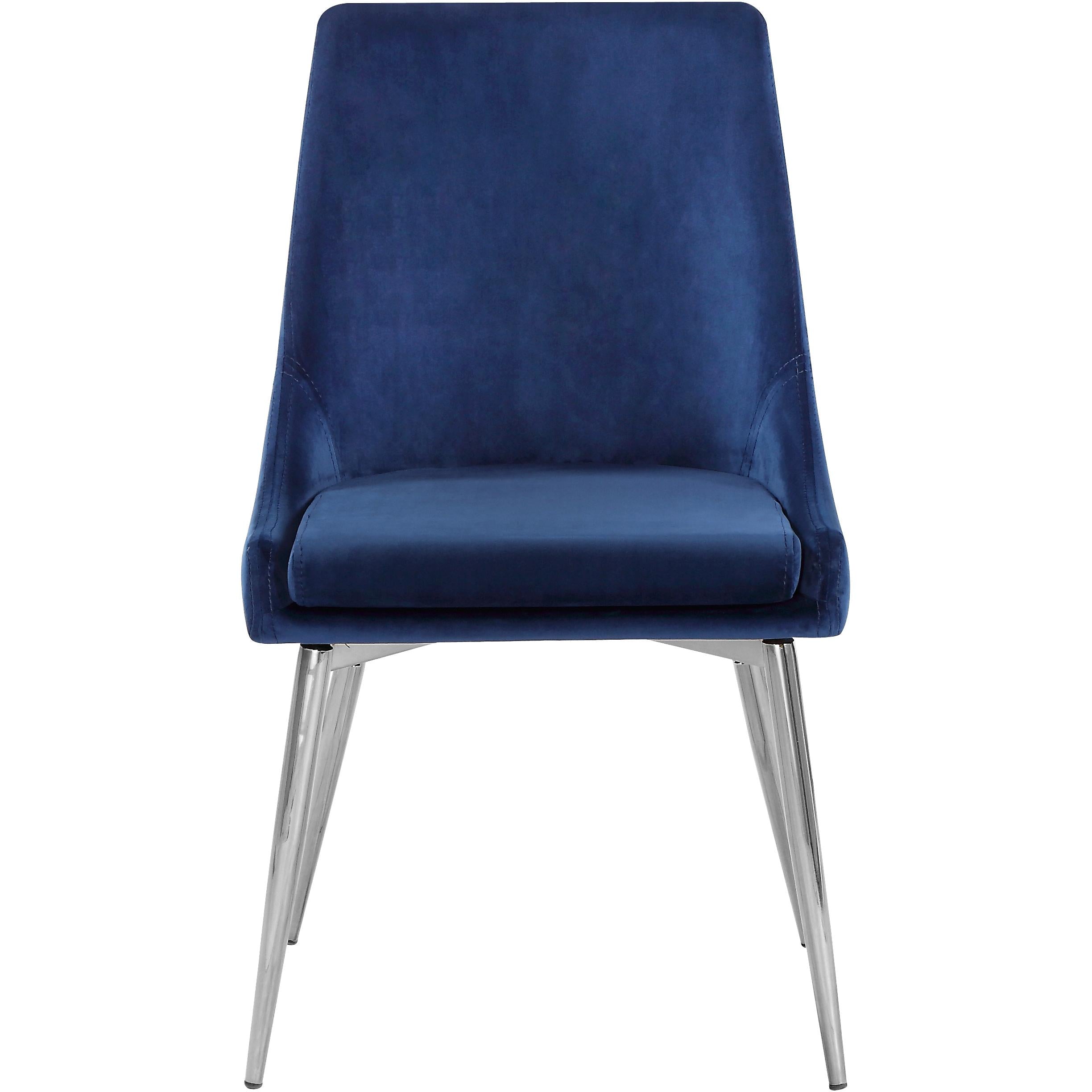 Meridian Karina Navy Velvet Dining Chair
