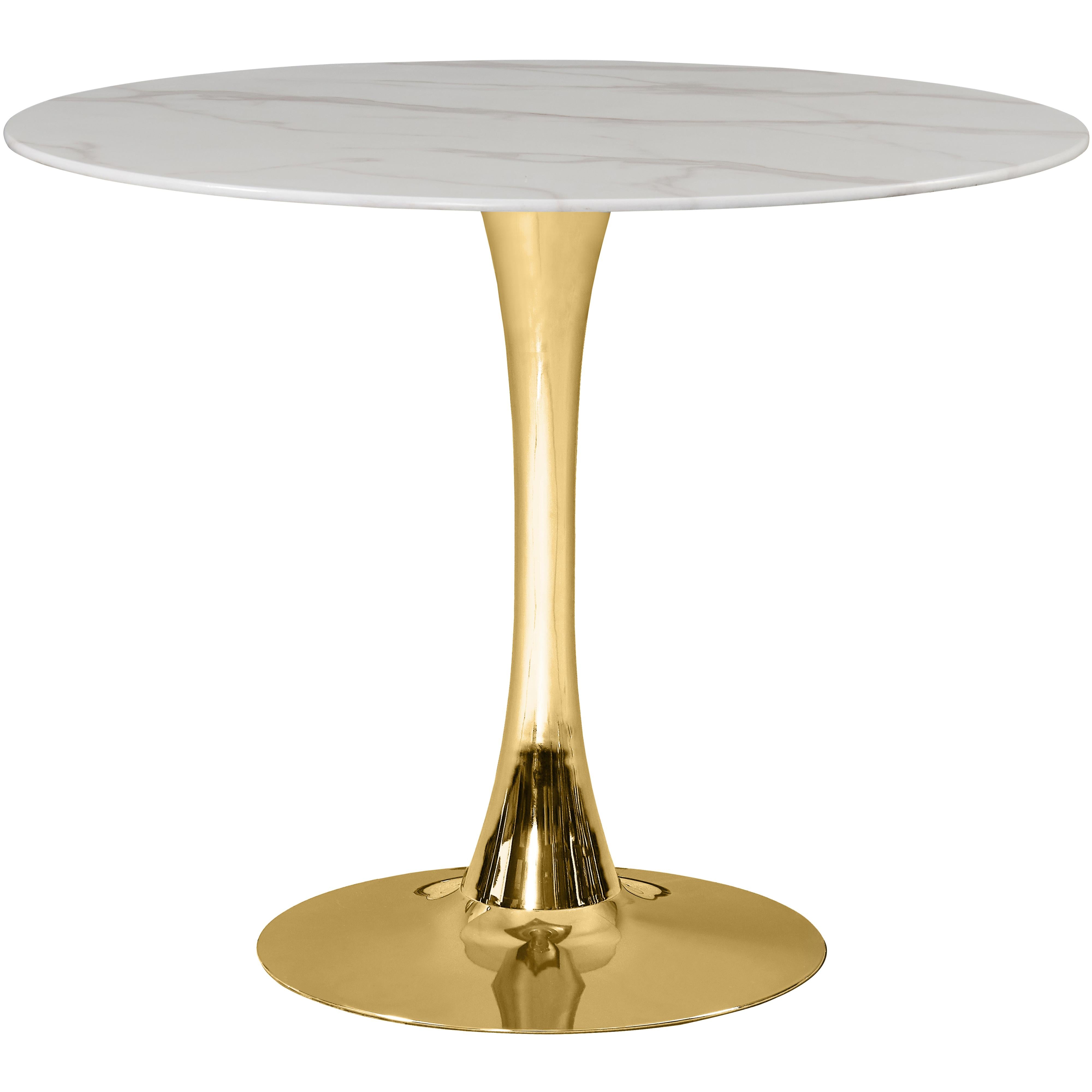 Meridian Holly Gold Dining Table (3 Boxes)