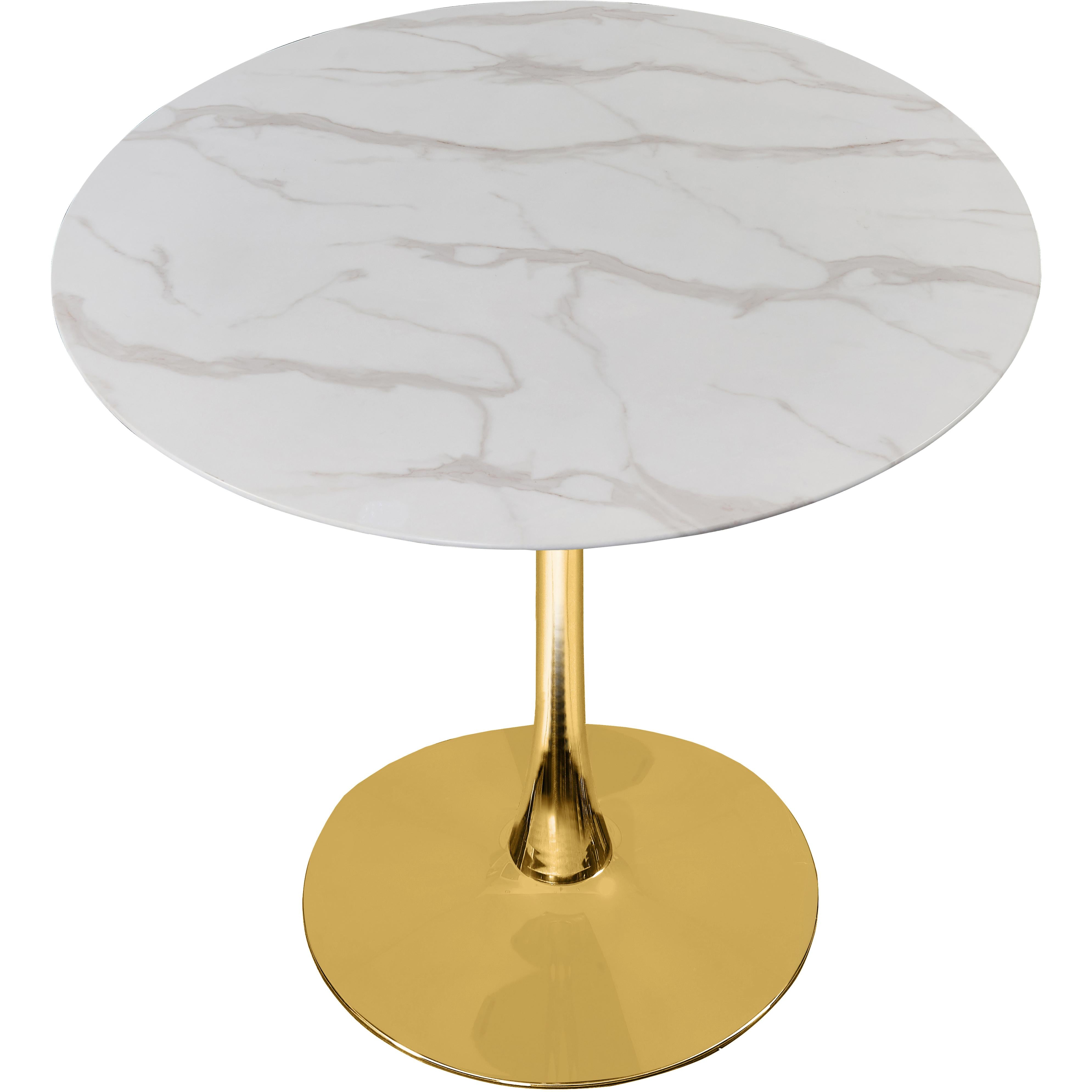 Meridian Holly Gold Dining Table (3 Boxes)