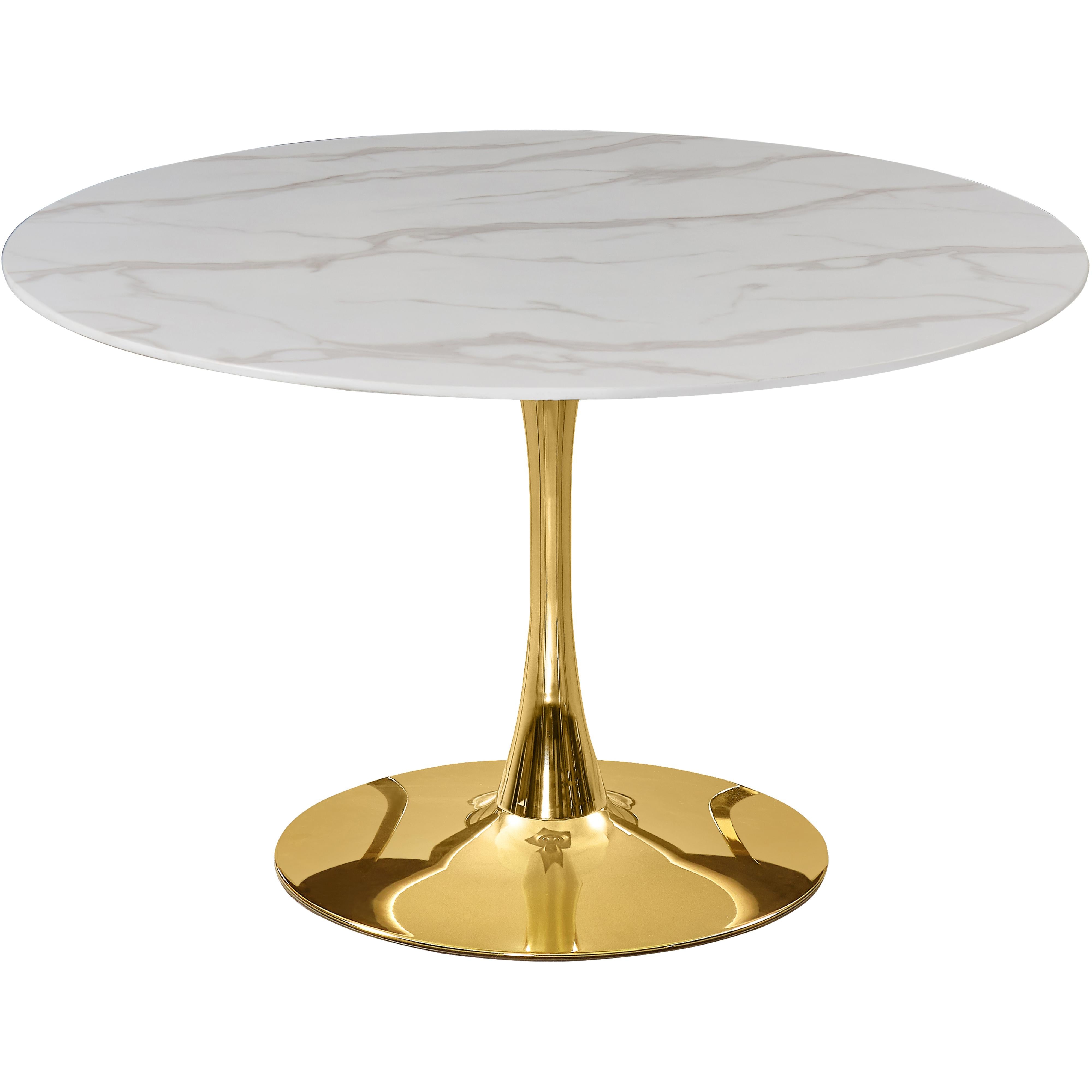 Meridian Holly Gold Dining Table (3 Boxes)