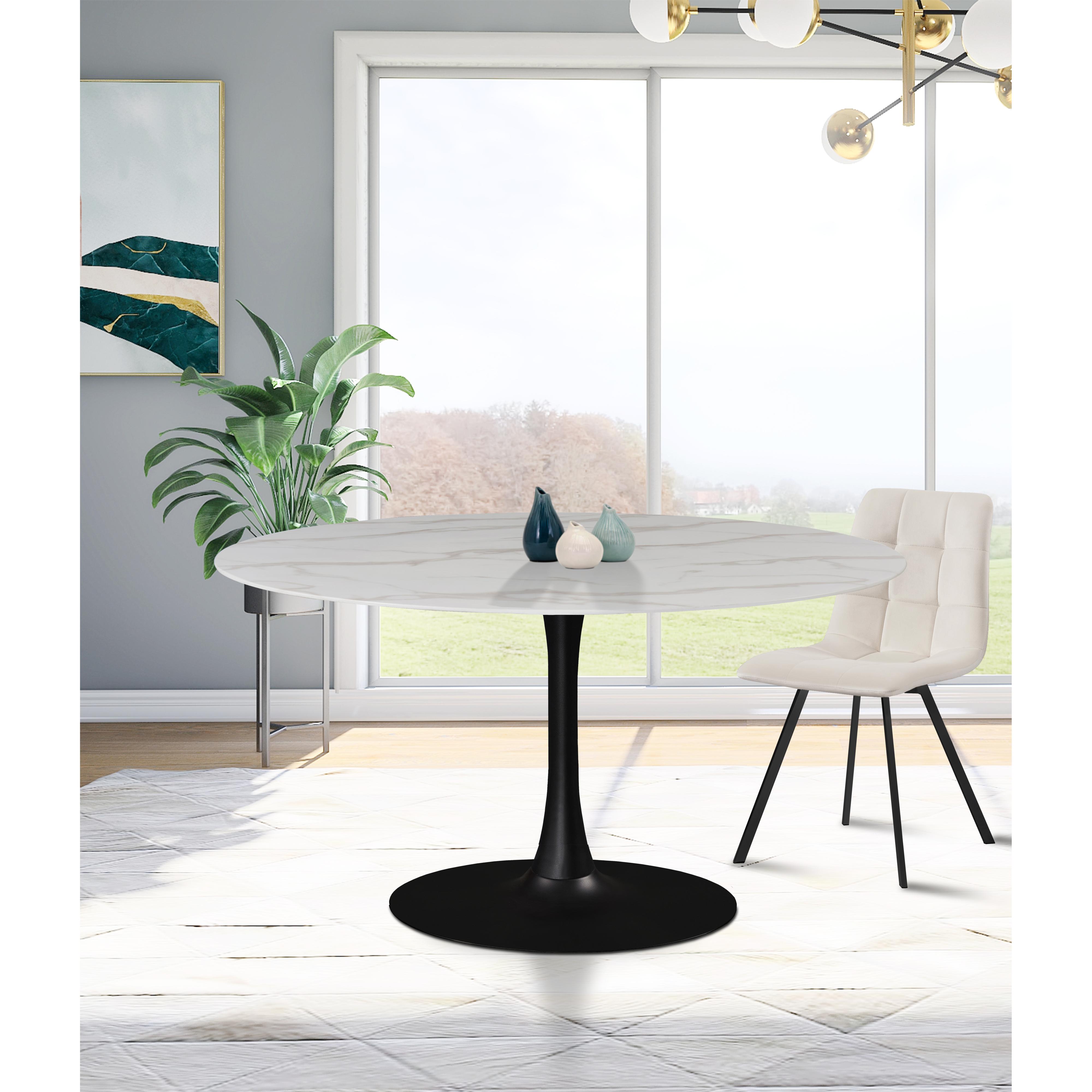 Meridian Holly Matte Black Dining Table