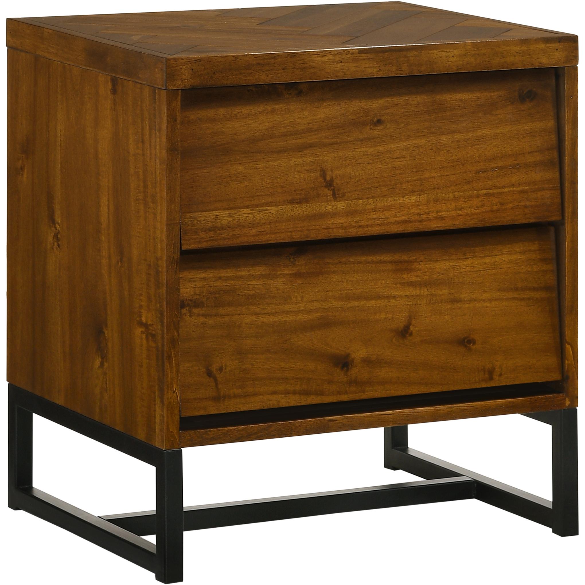 Meridian Reed Antique Coffee Night Stand