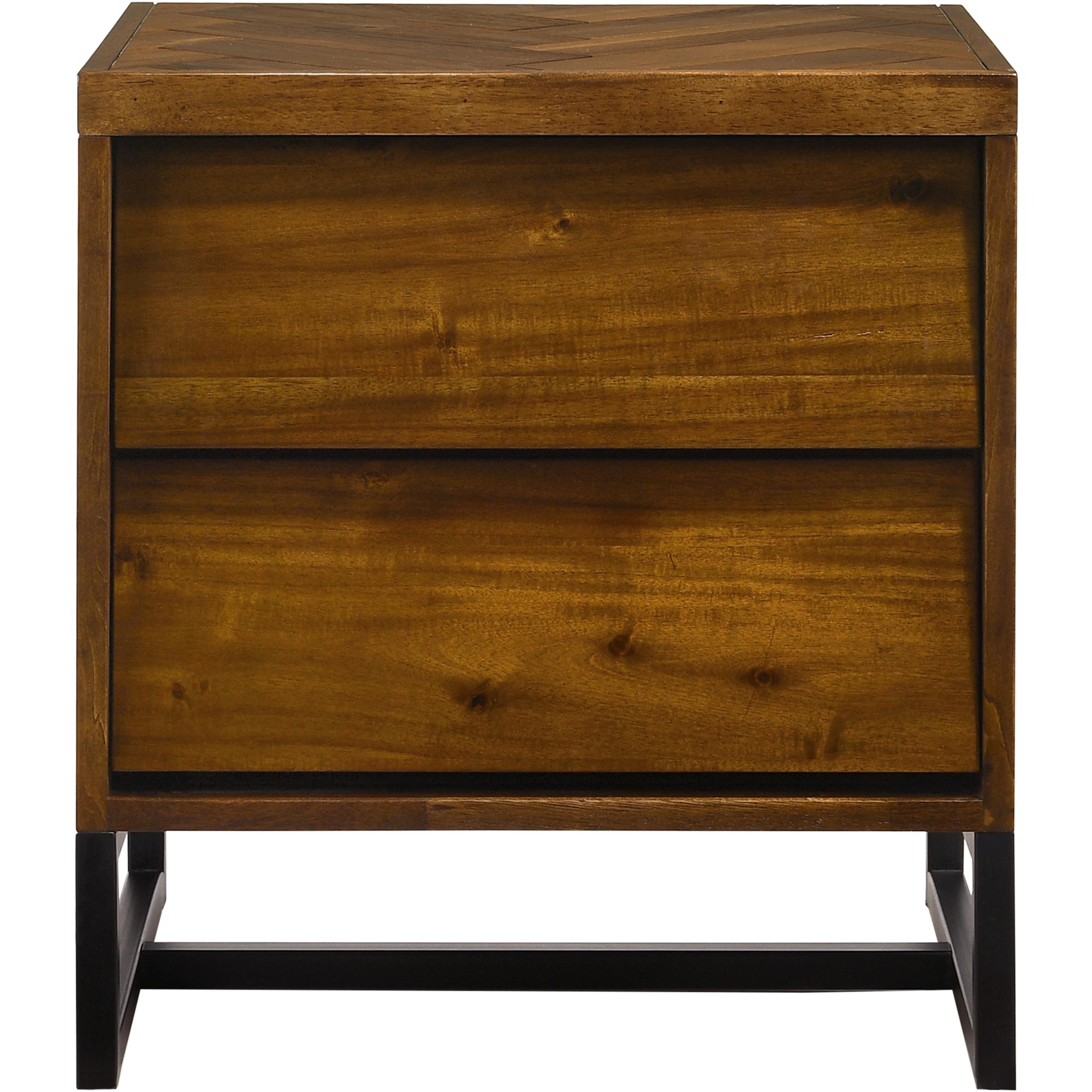 Meridian Reed Antique Coffee Night Stand