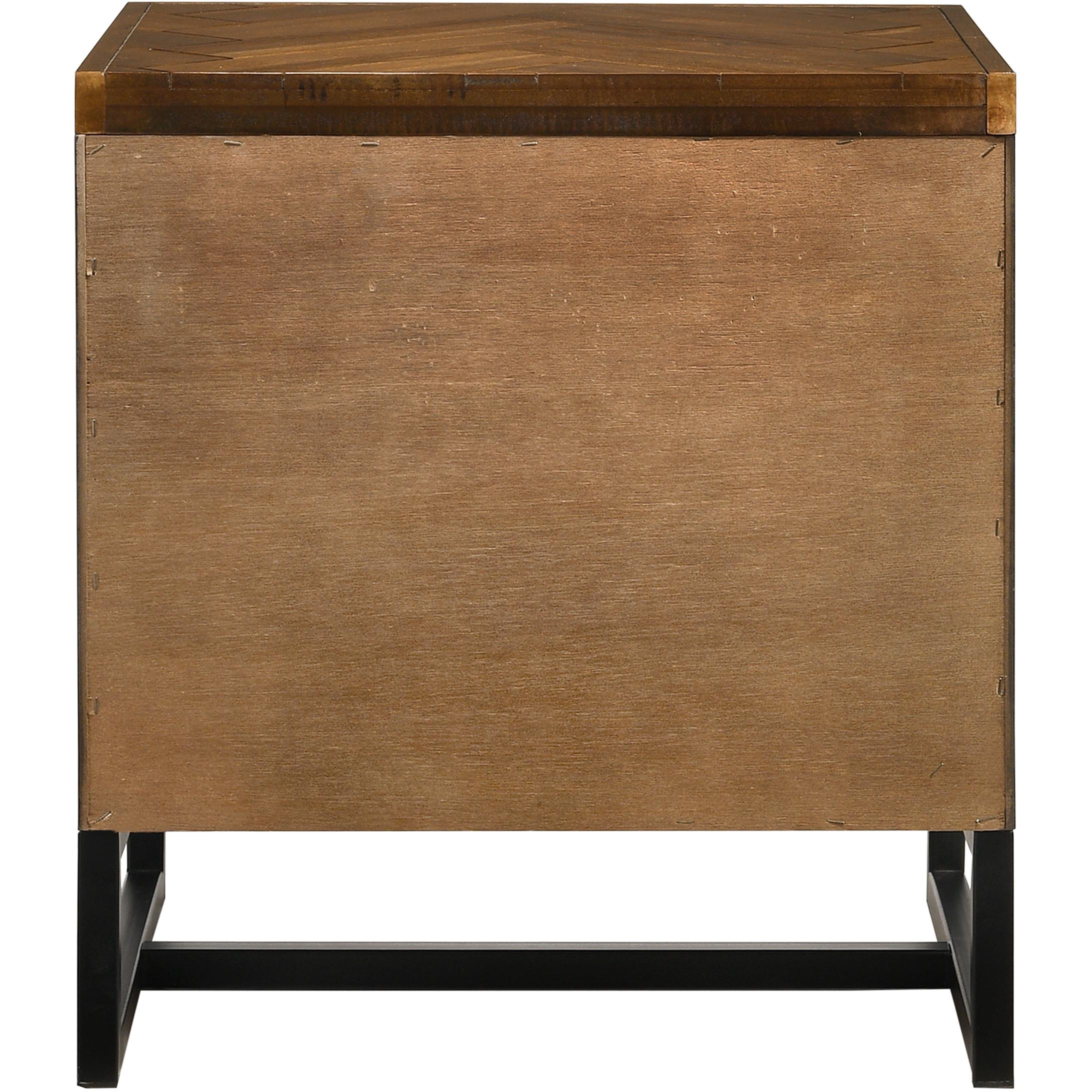Meridian Reed Antique Coffee Night Stand