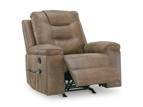 Ashley 6560425 Faux Leather Rocker Recliner — Heat & Massage