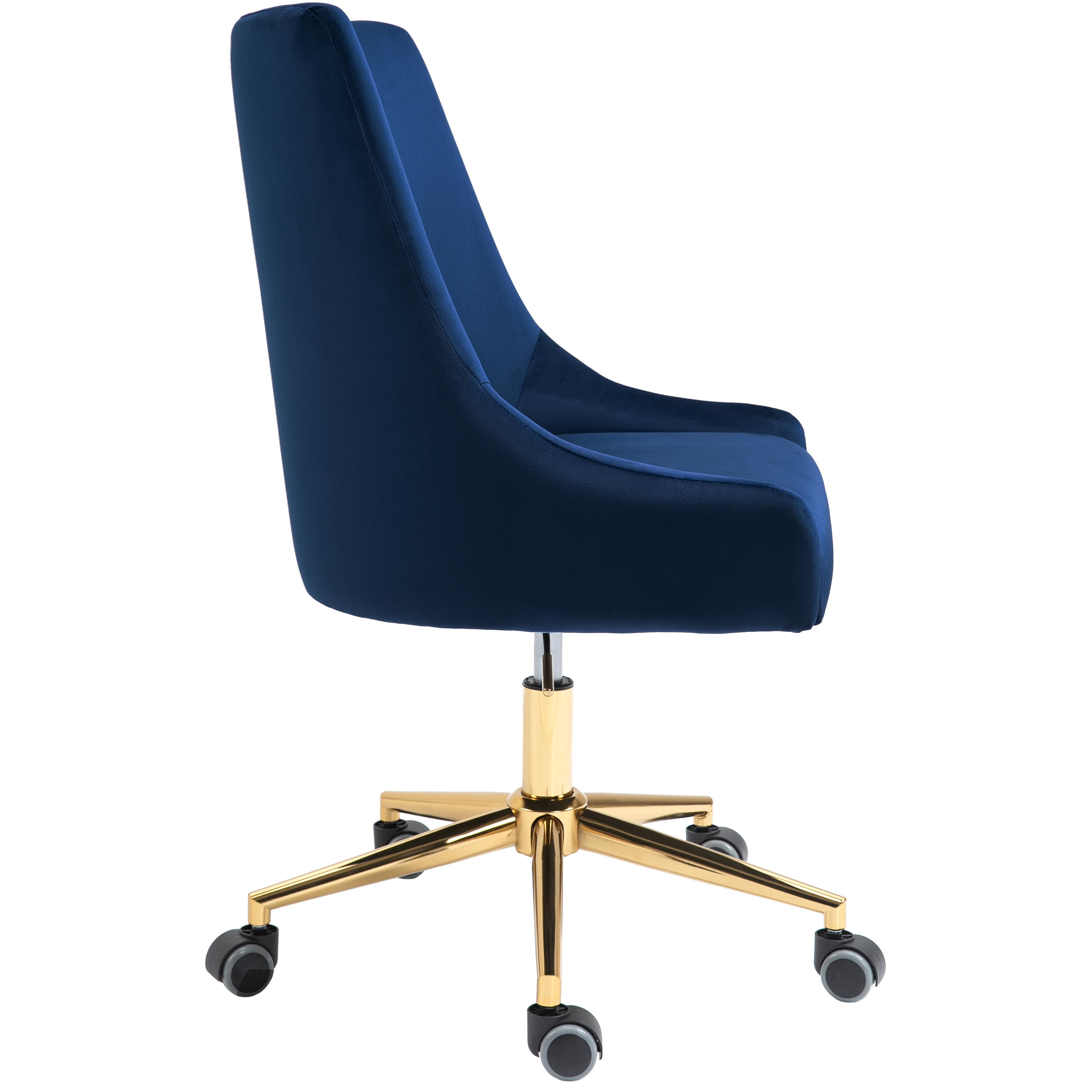 Meridian Karina Navy Velvet Office Chair