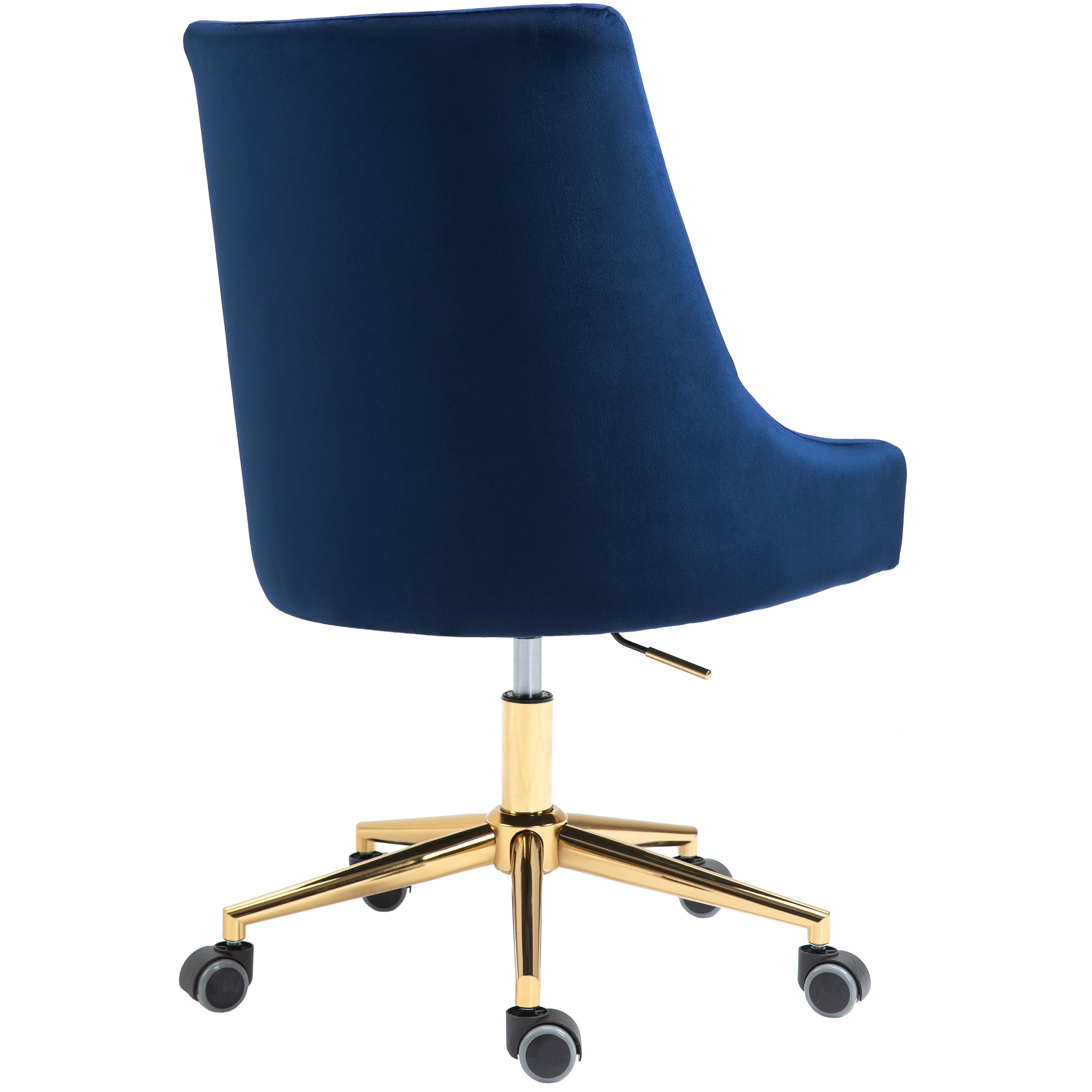 Meridian Karina Navy Velvet Office Chair