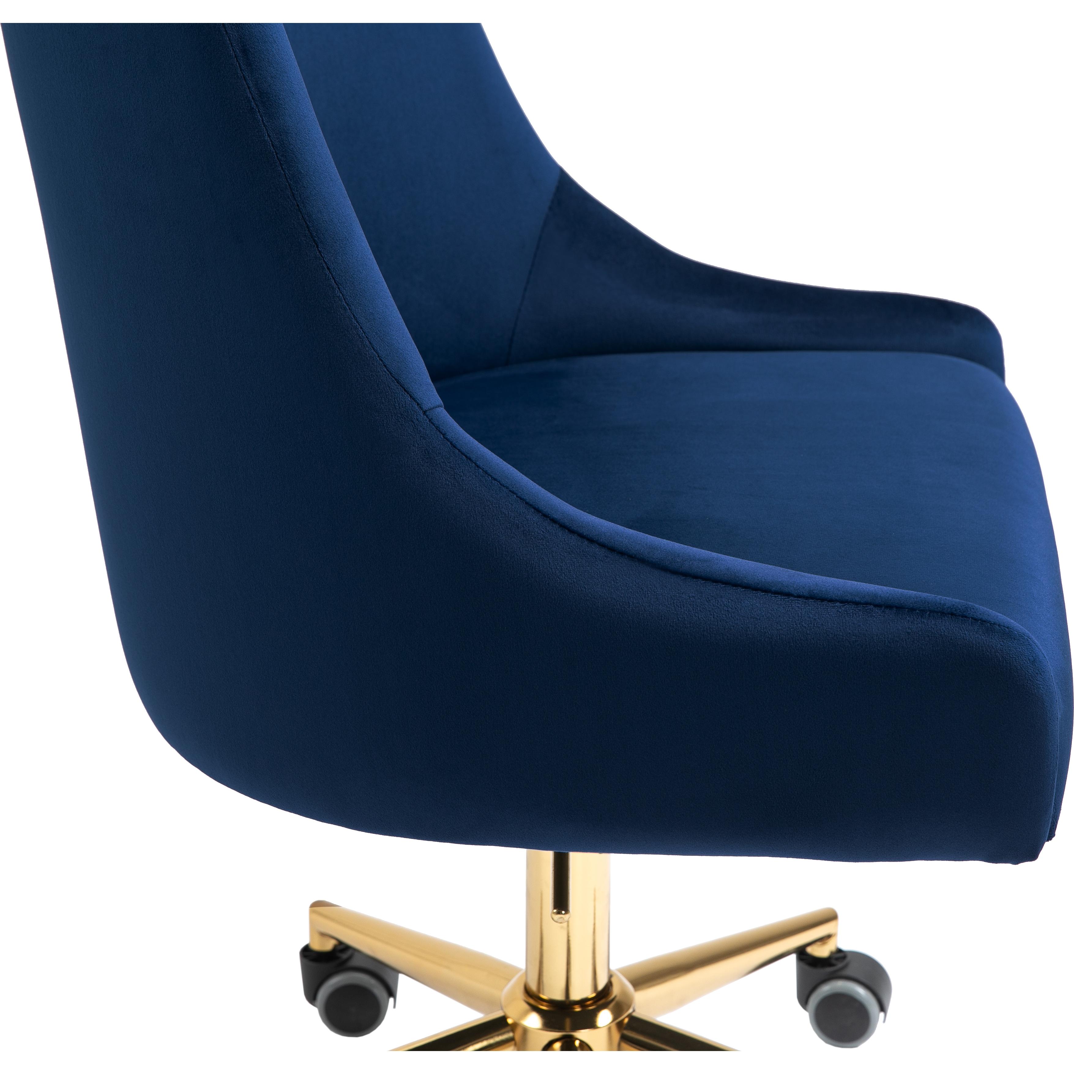 Meridian Karina Navy Velvet Office Chair