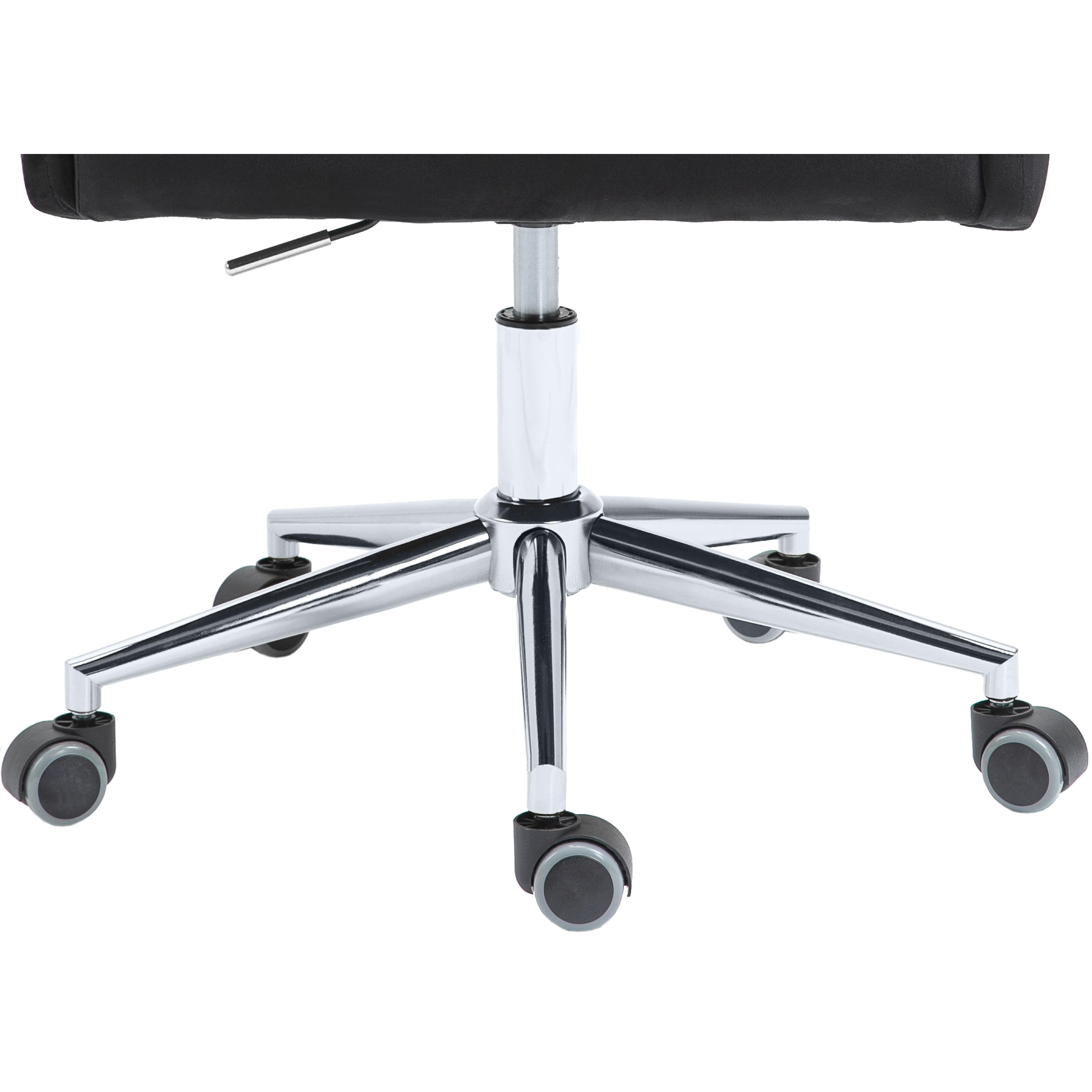 Meridian Karina Grey Velvet Office Chair