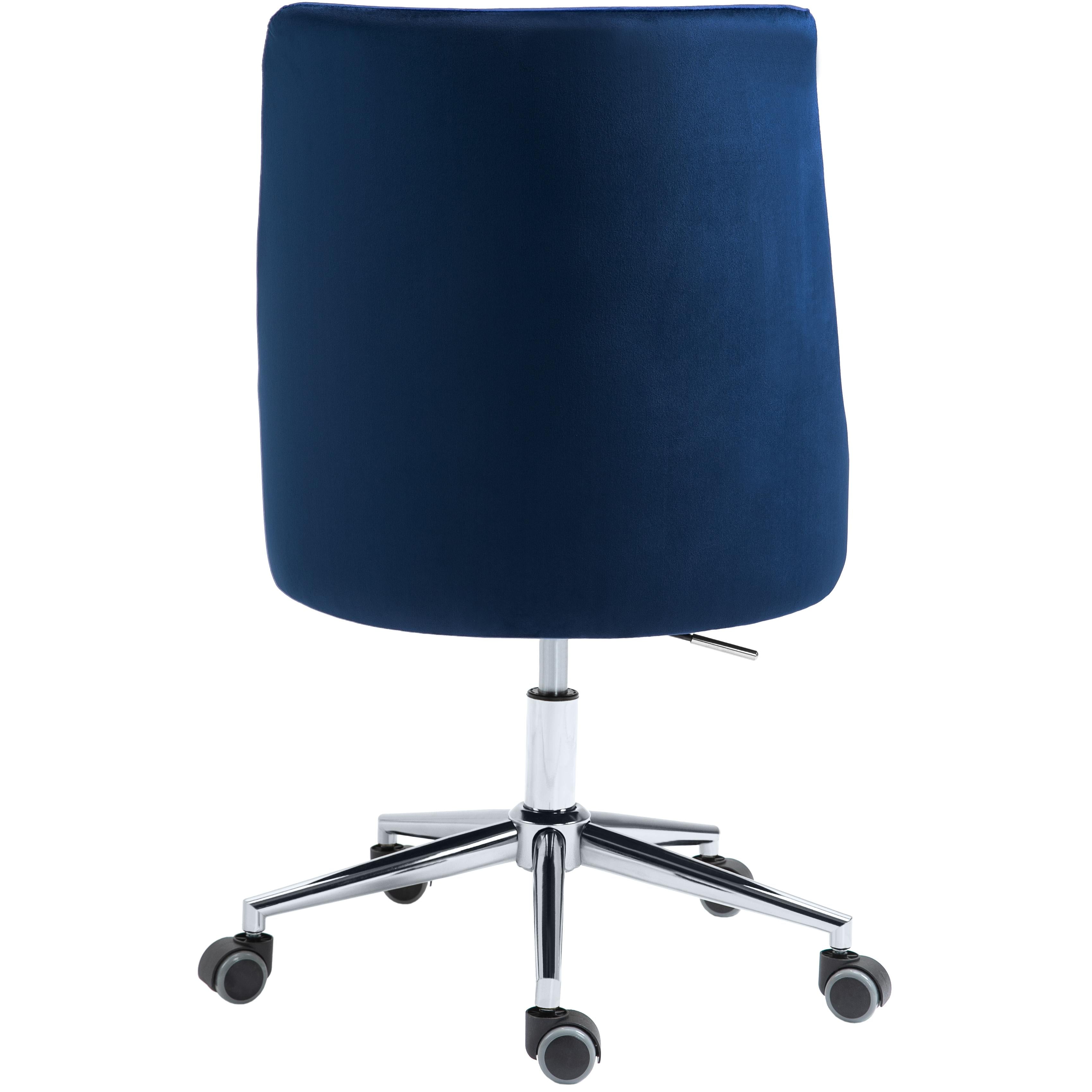 Meridian Karina Navy Velvet Office Chair