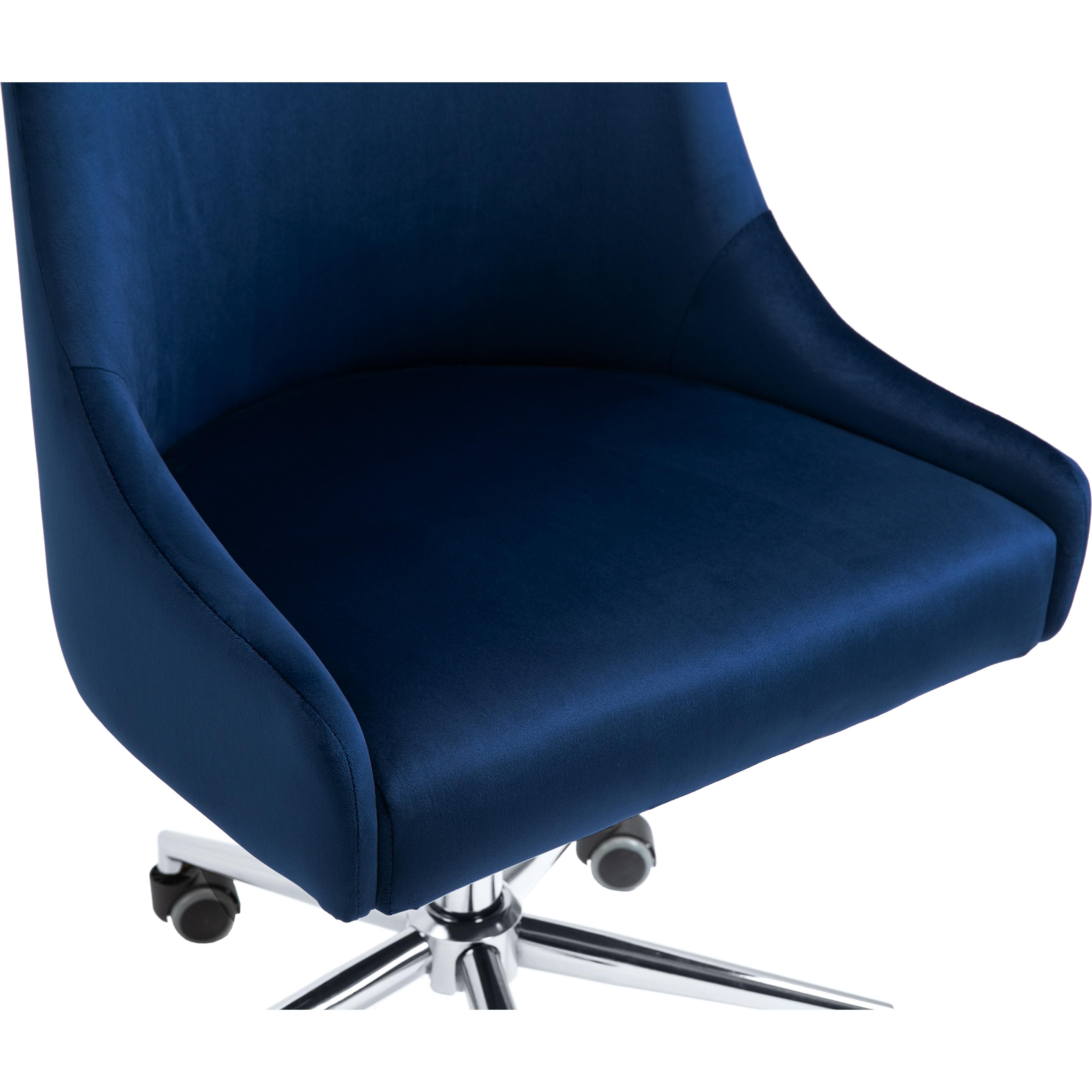 Meridian Karina Navy Velvet Office Chair