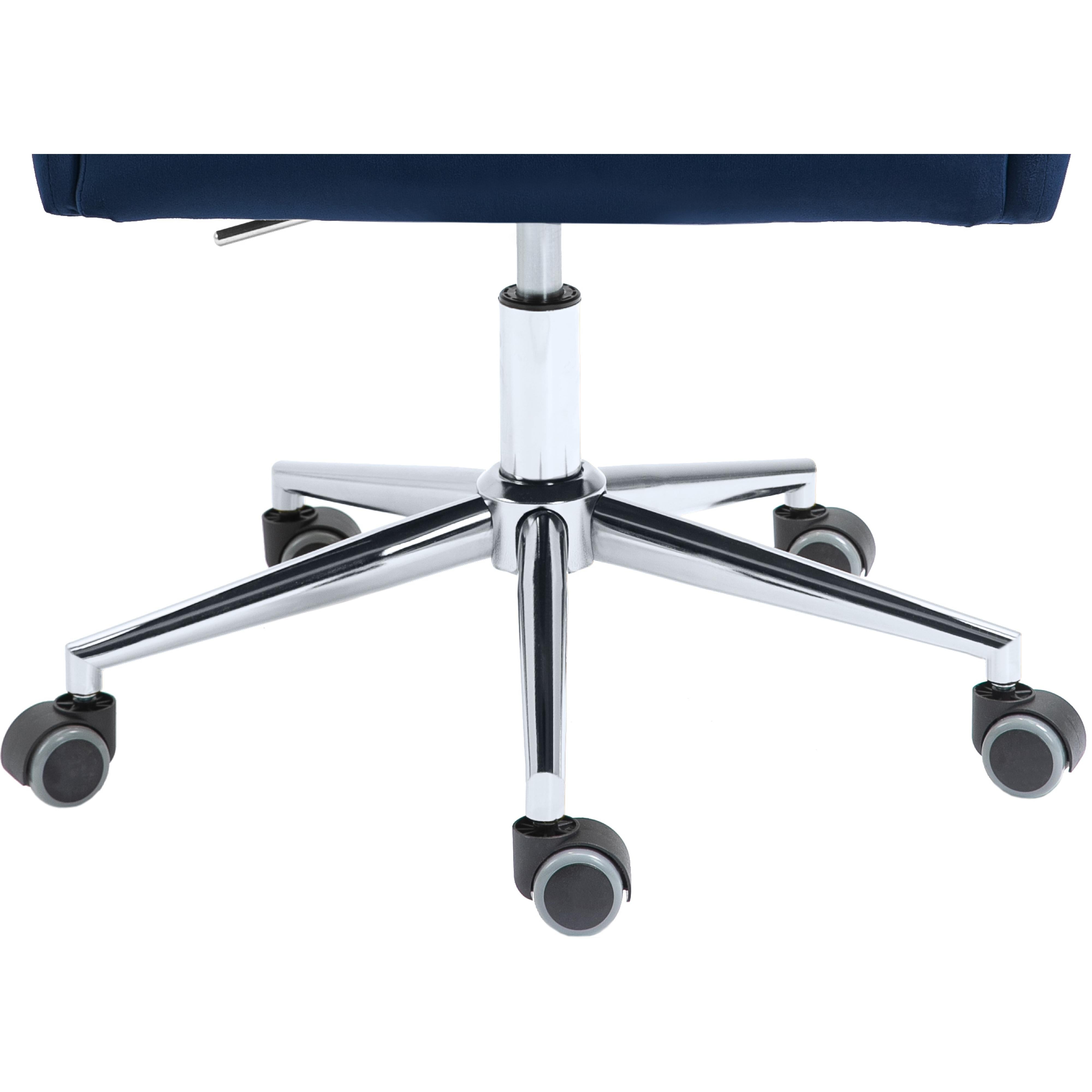 Meridian Karina Navy Velvet Office Chair