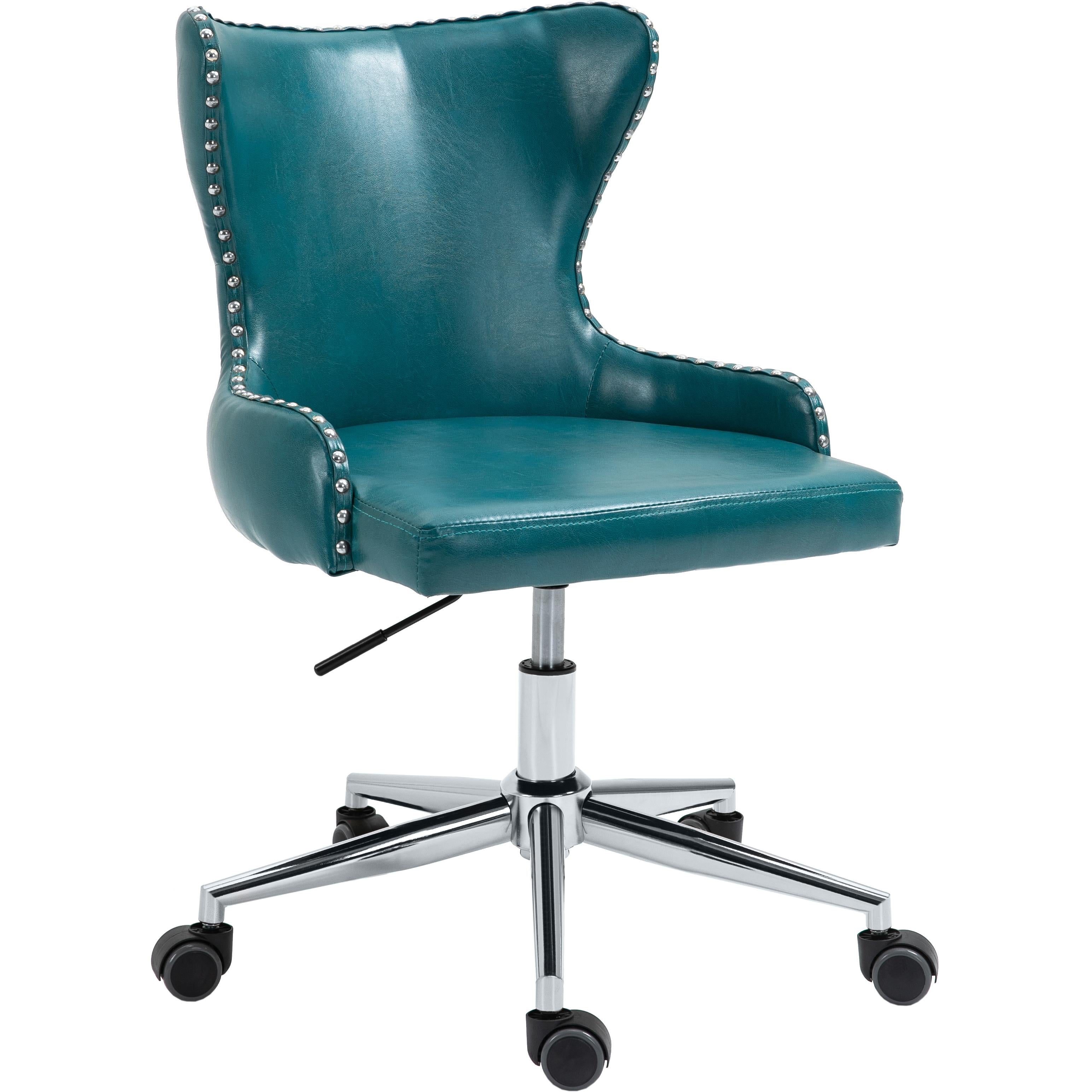 Meridian Hendrix Blue Vegan Leather Office Chair