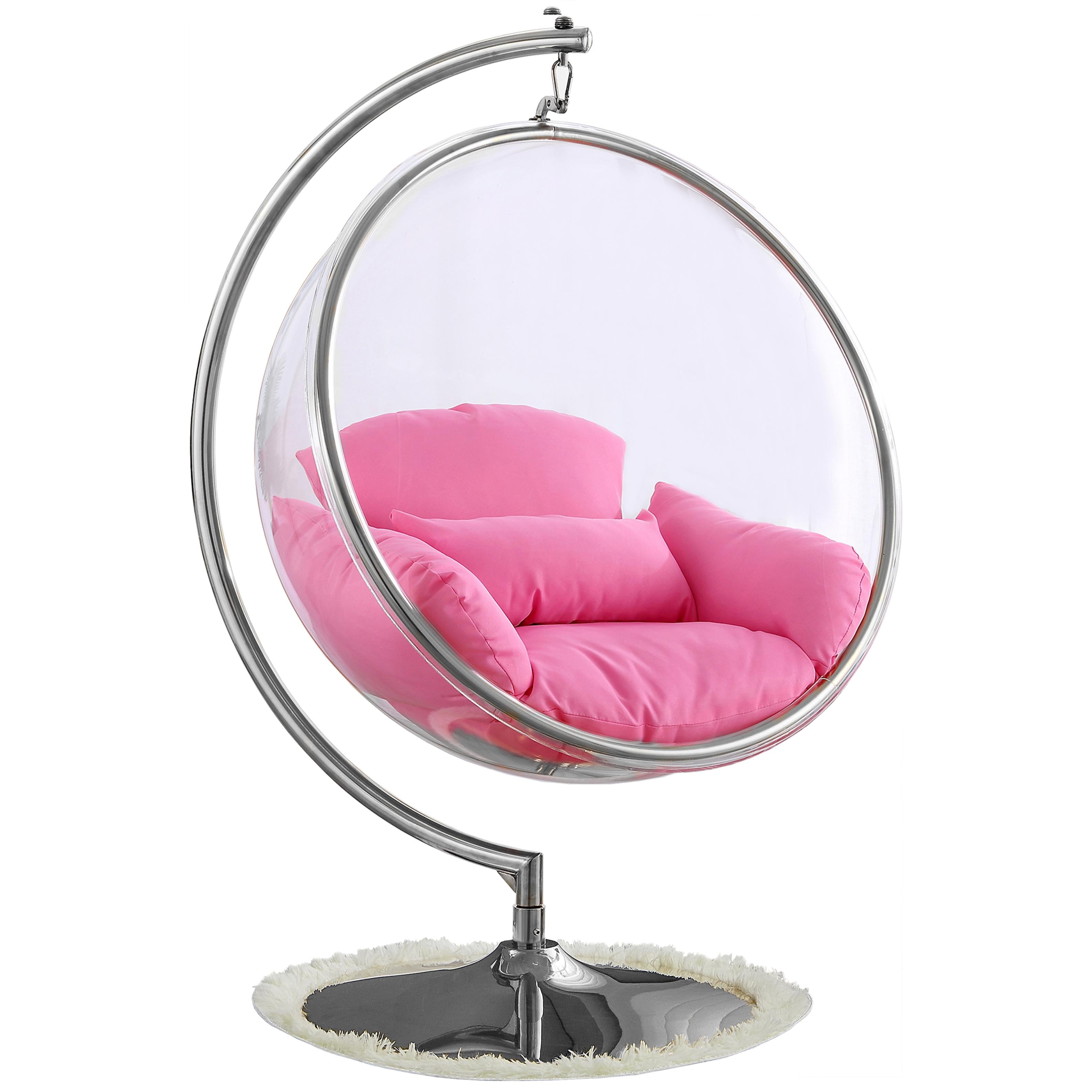 Meridian Luna Pink Durable Fabric Acrylic Swing Chair