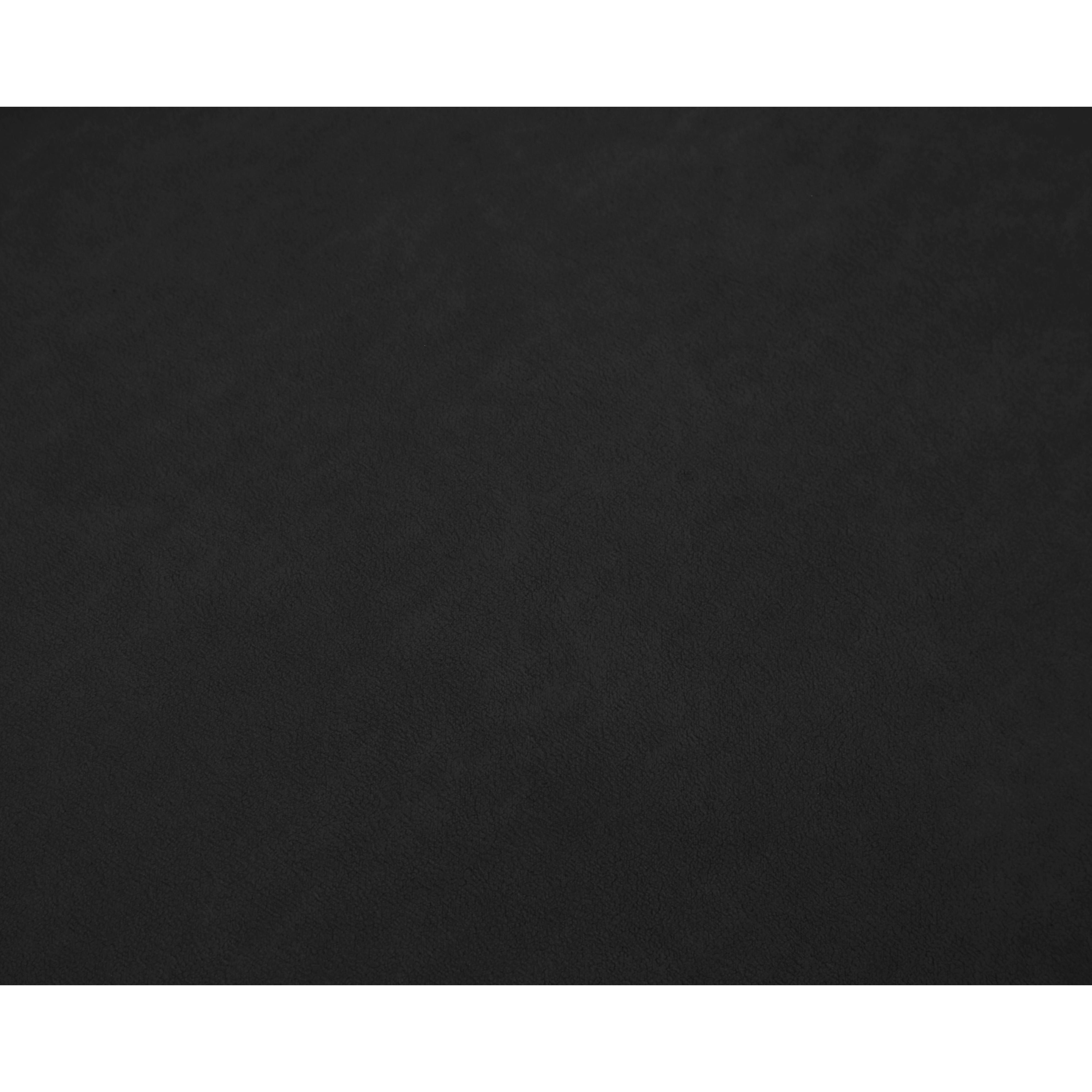 Meridian Cozy Black Velvet Ottoman