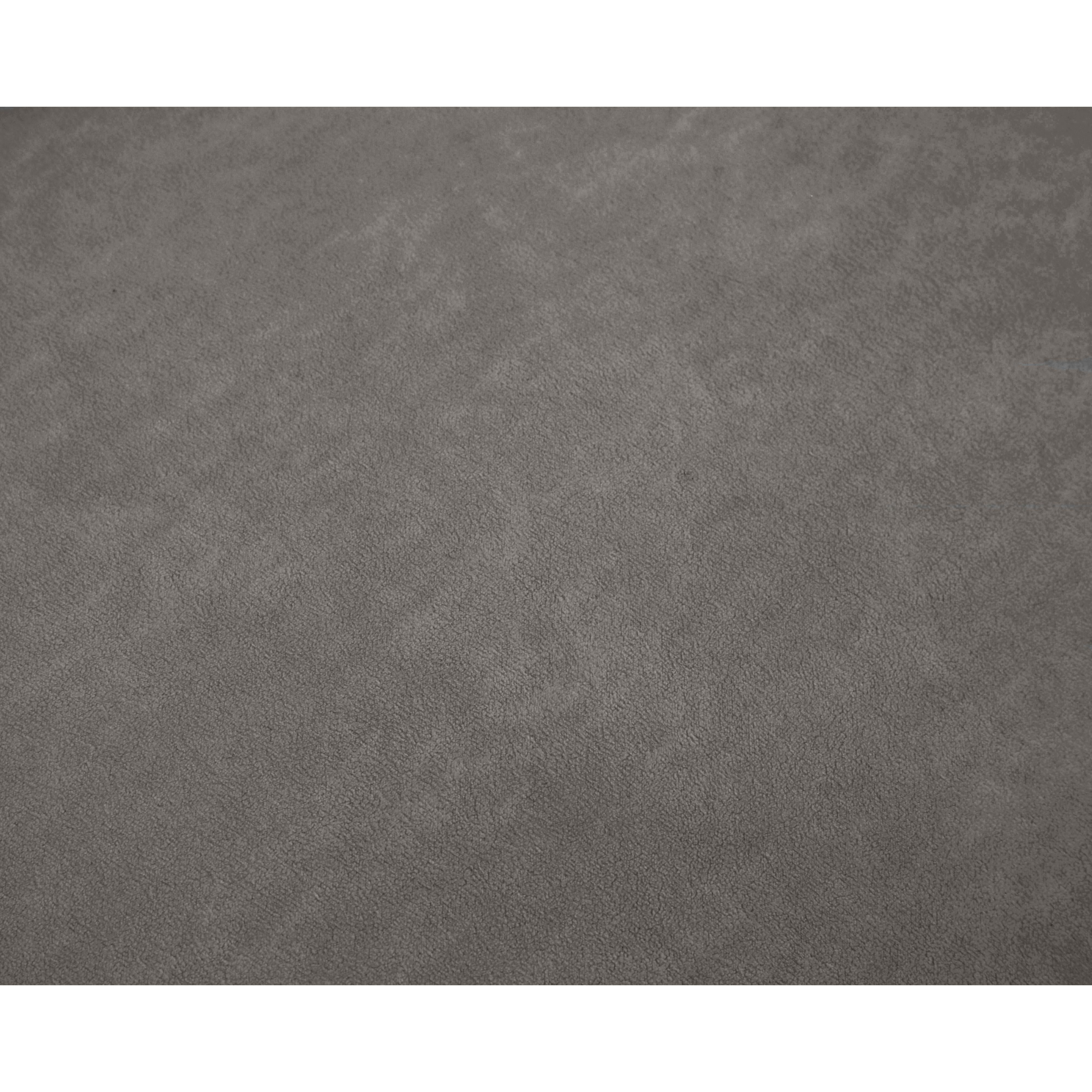 Meridian Cozy Grey Velvet Ottoman