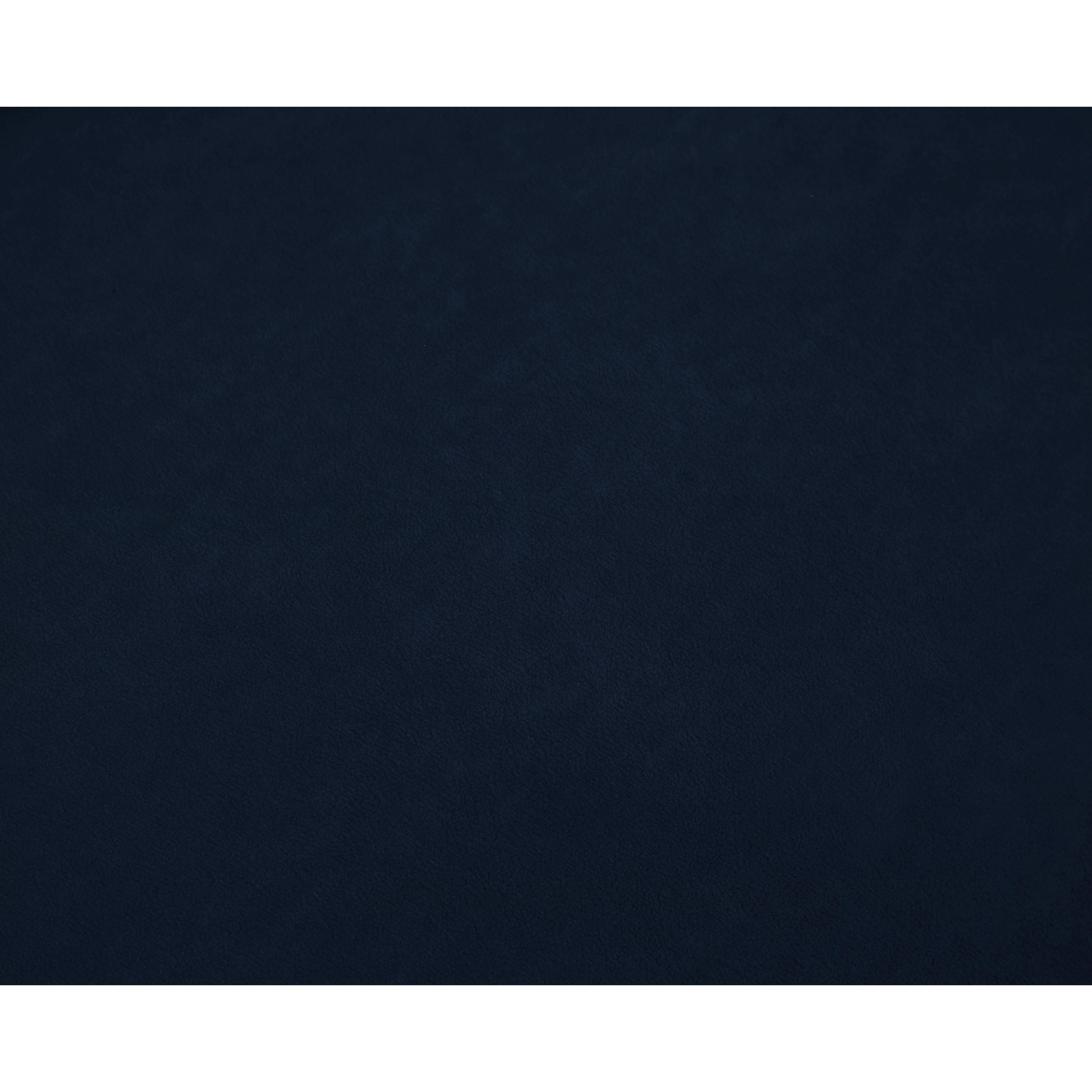 Meridian Cozy Navy Velvet Ottoman