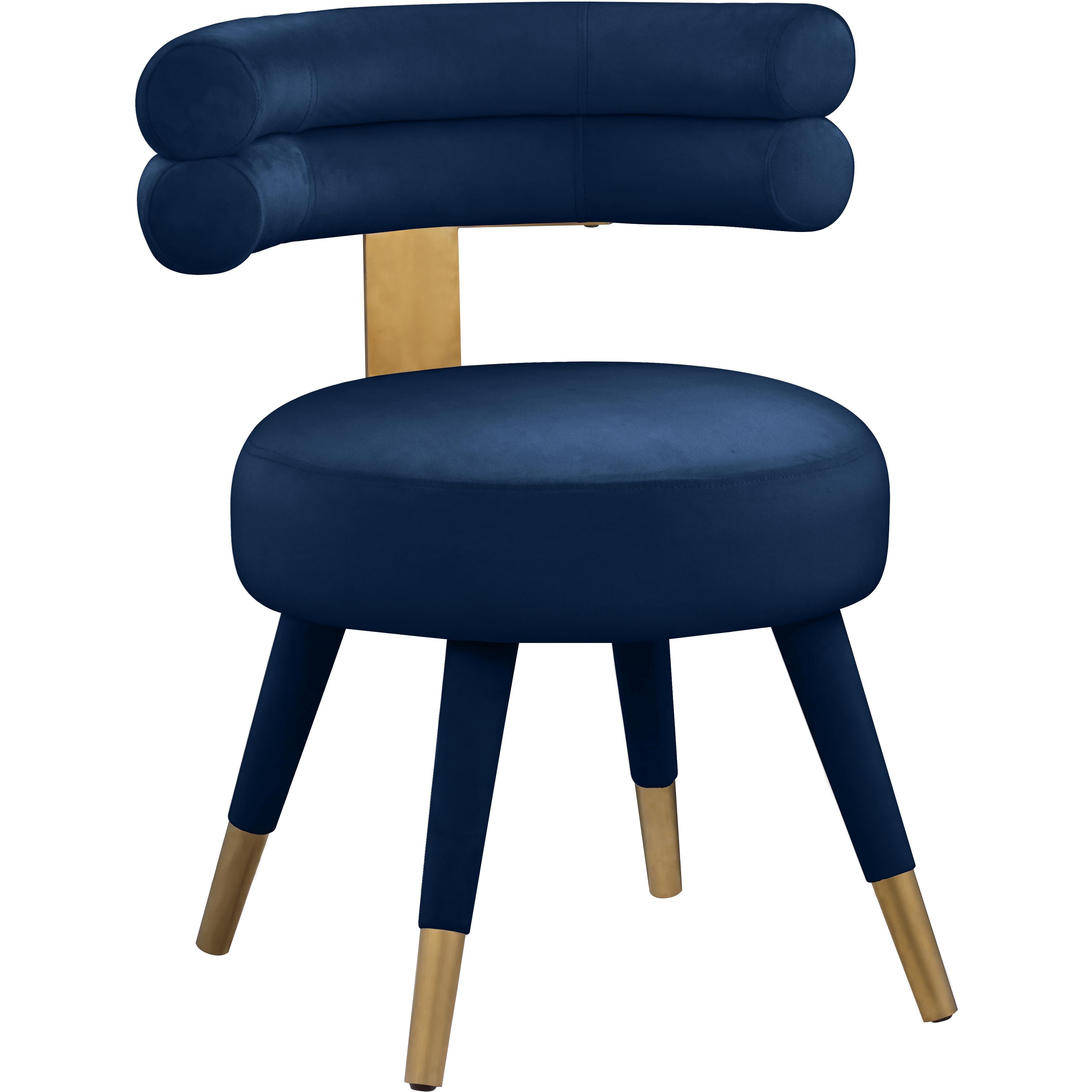 Meridian Fitzroy Navy Velvet Dining Chair