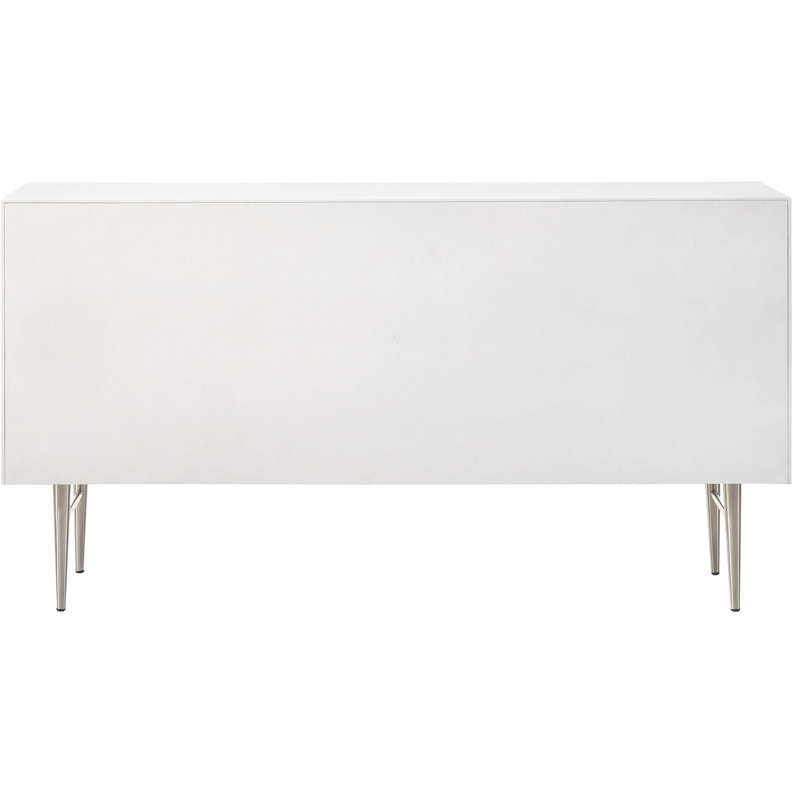 Meridian Modernist White Gloss Dresser