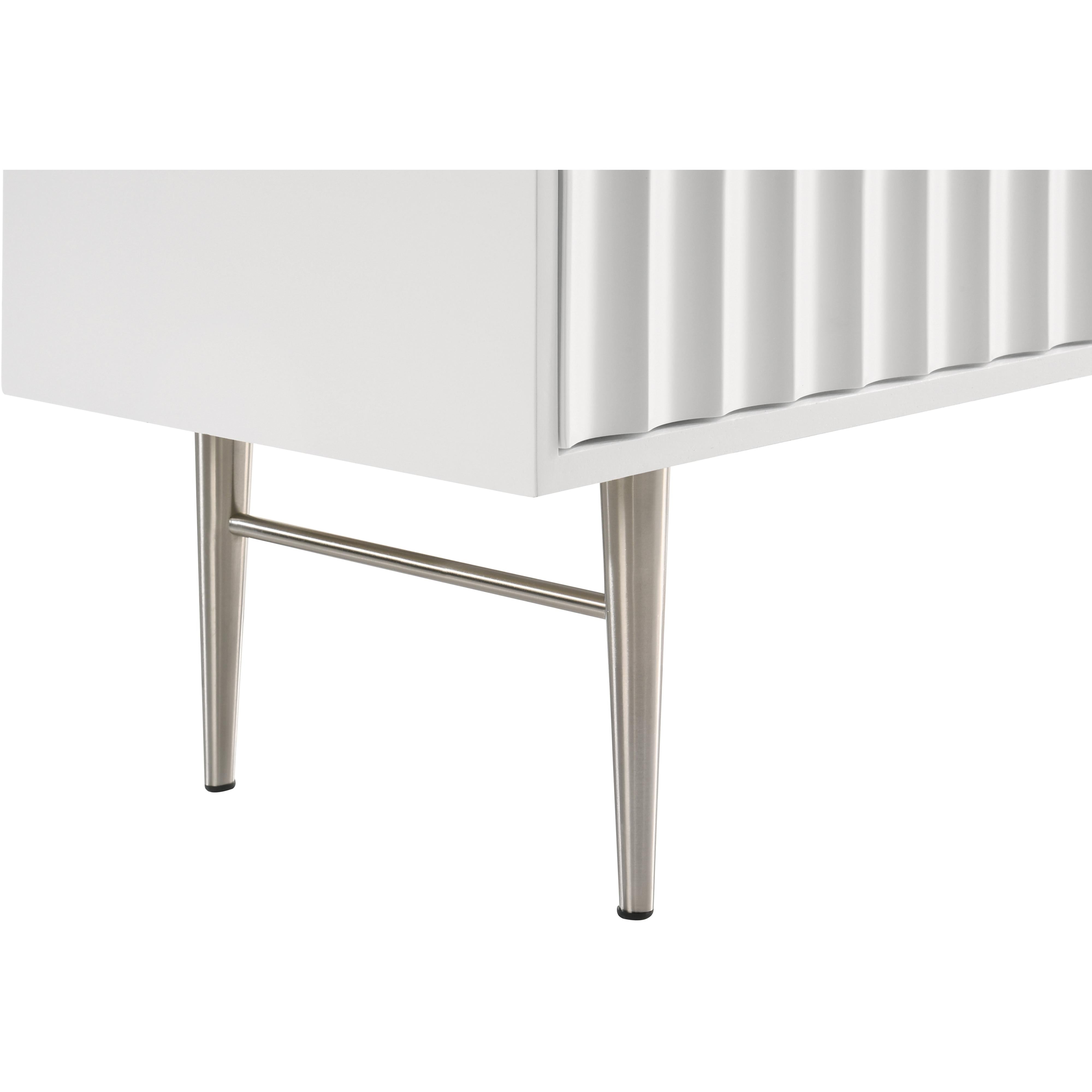 Meridian Modernist White Gloss Dresser