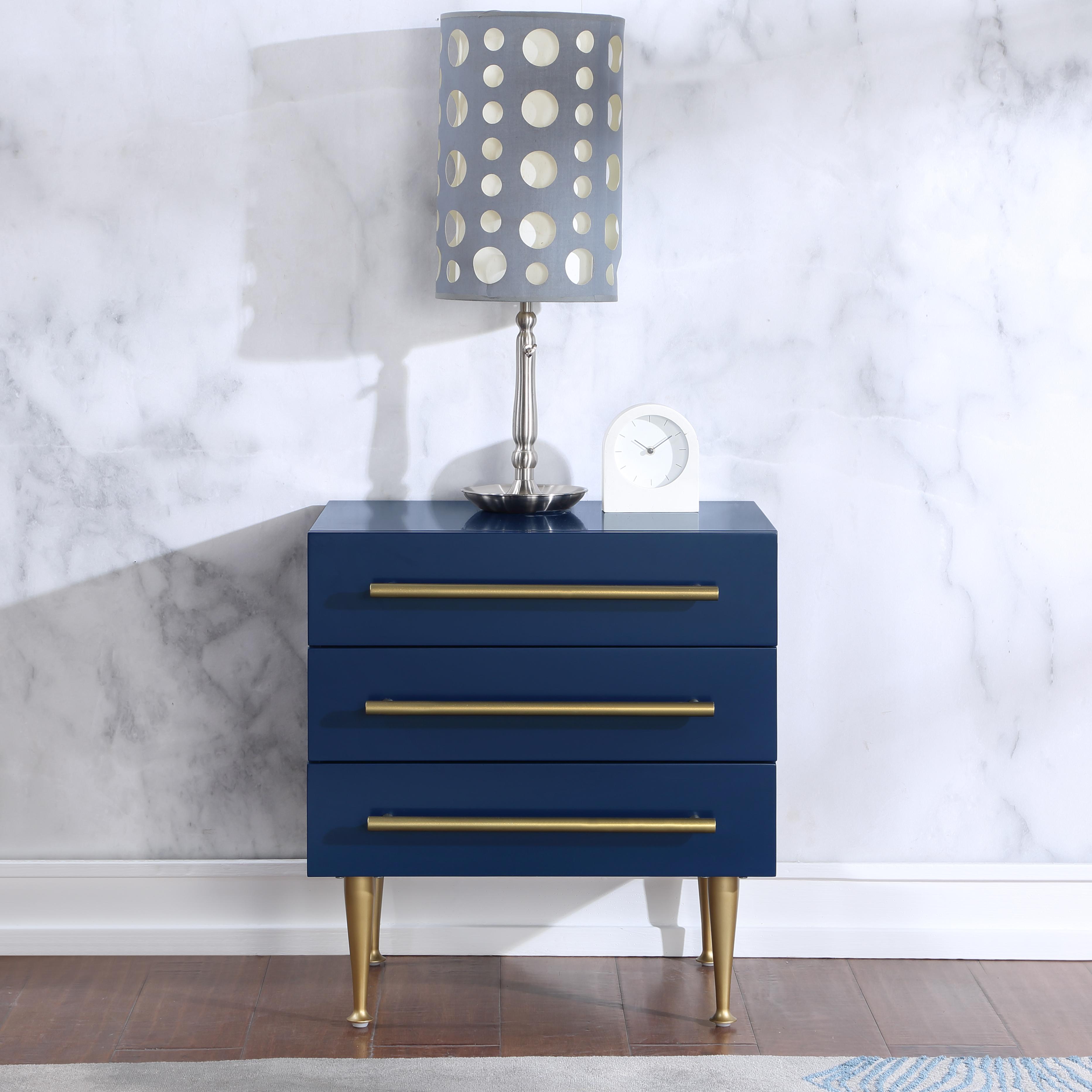 Meridian Marisol Navy Night Stand