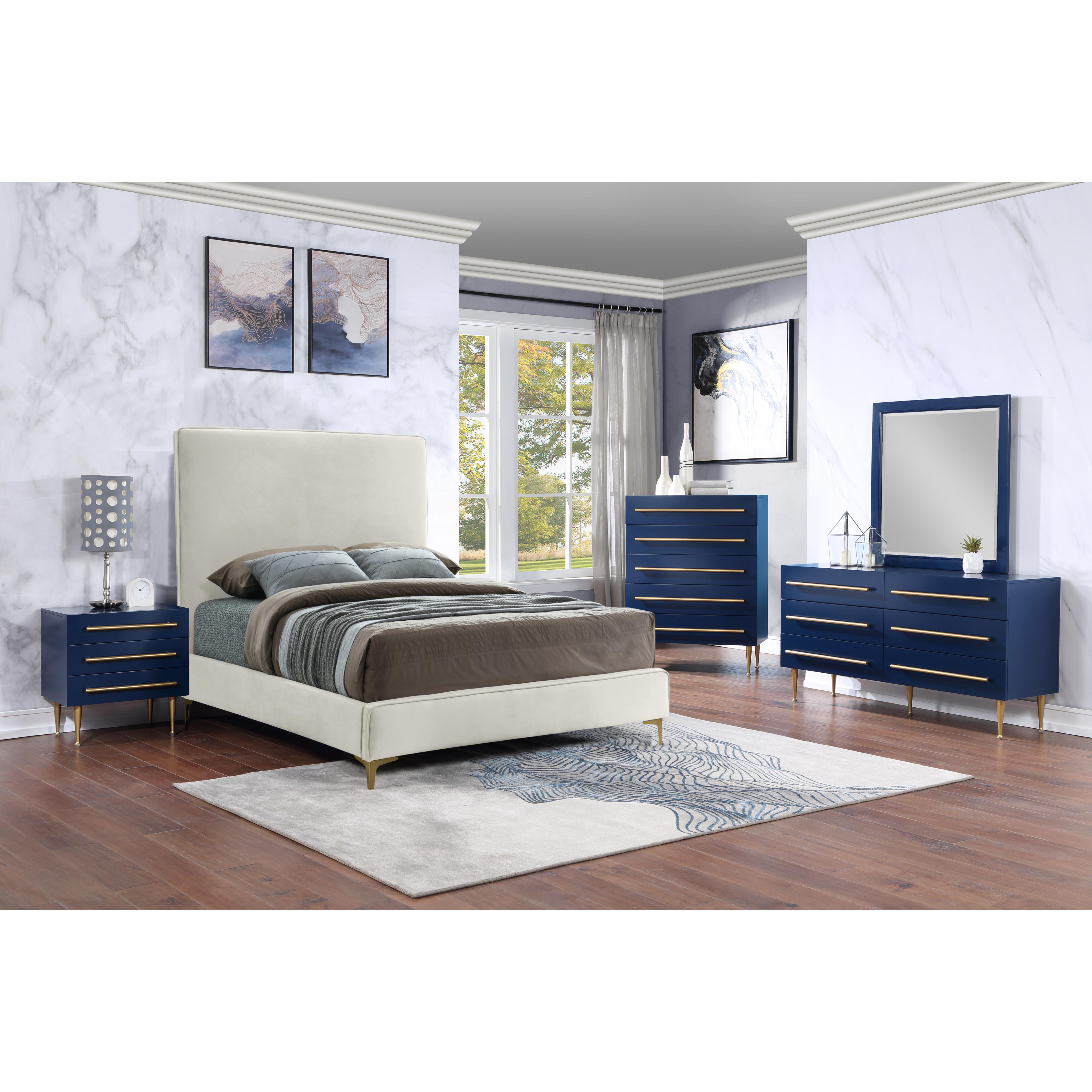 Meridian Marisol Navy Night Stand