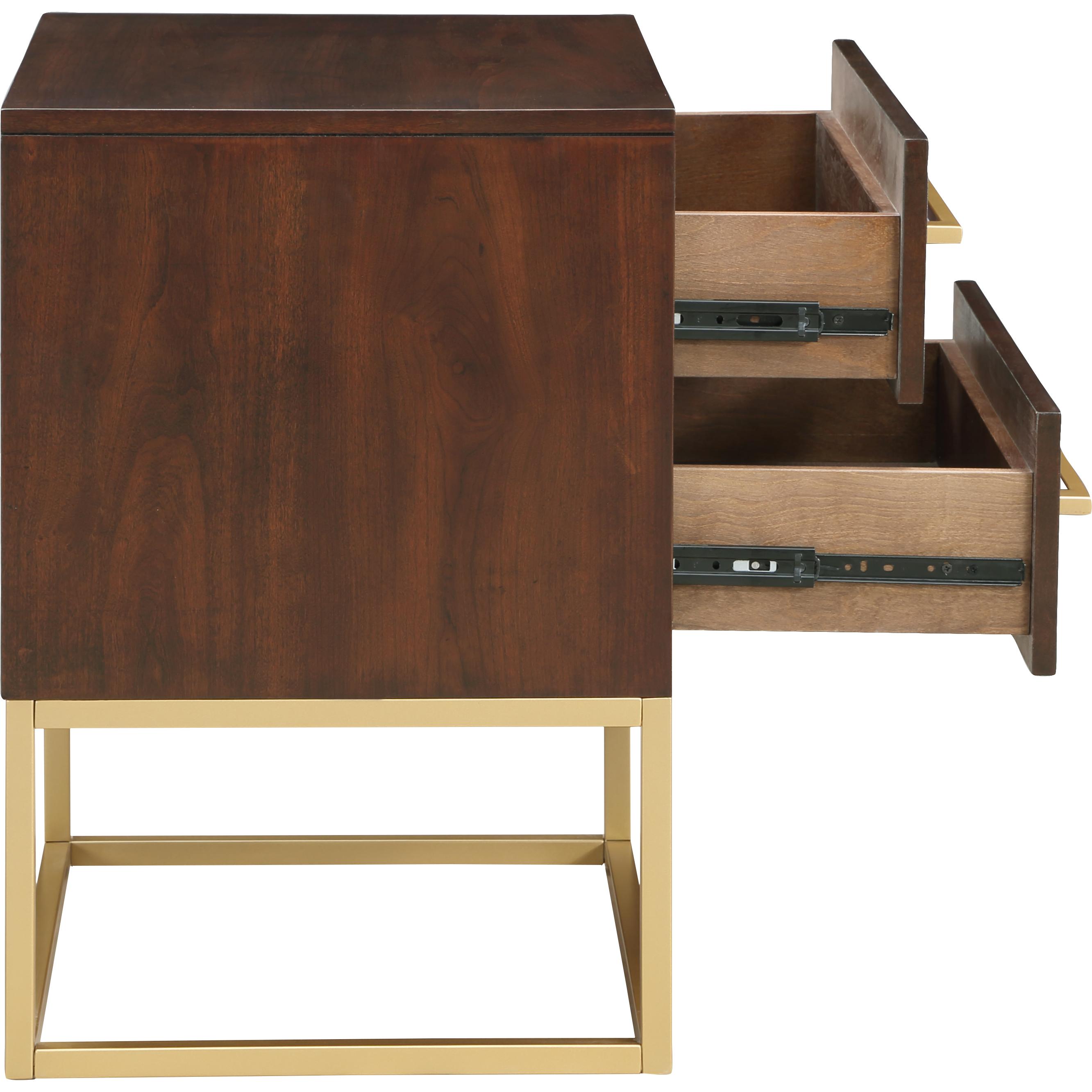 Meridian Maxine Brown Night Stand