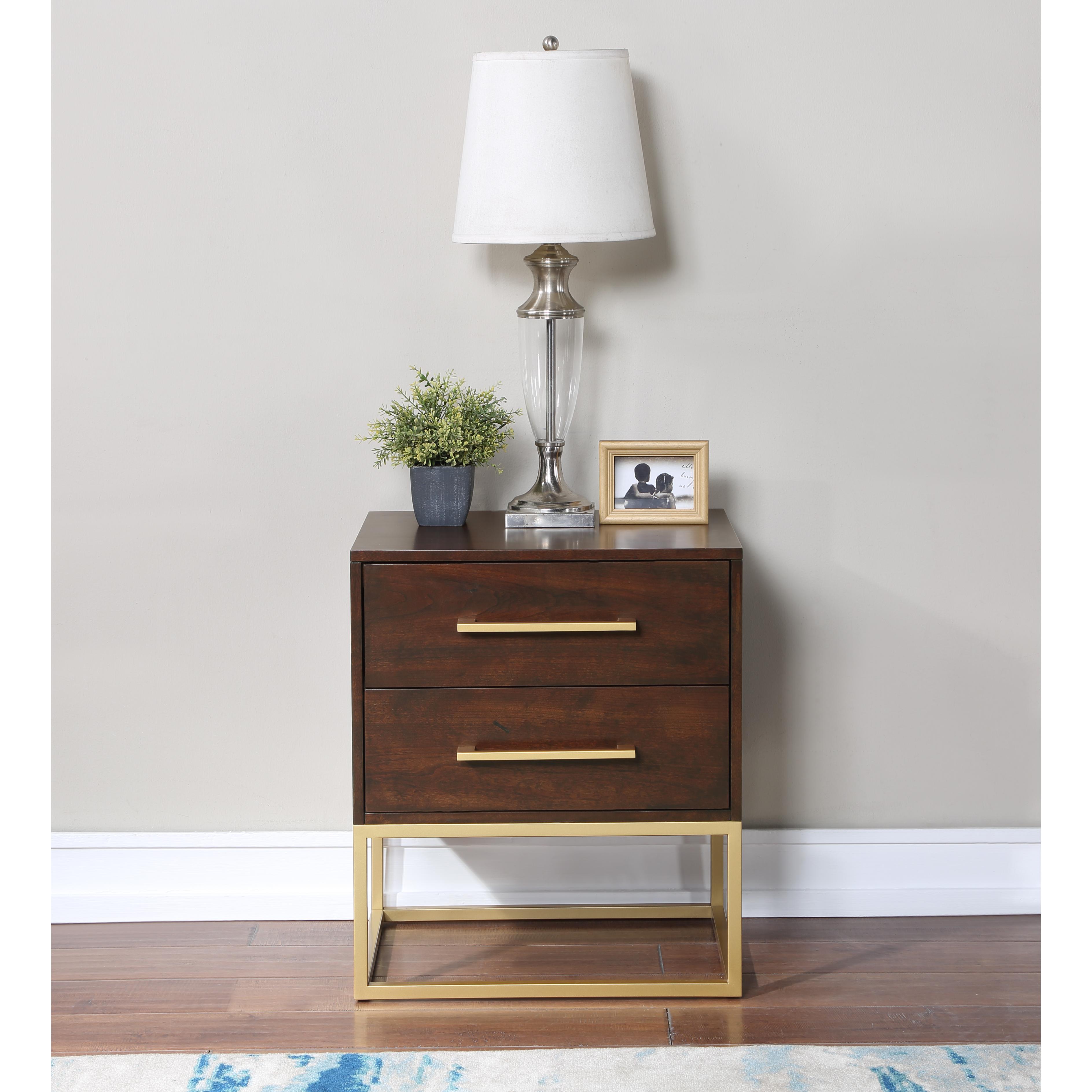Meridian Maxine Brown Night Stand