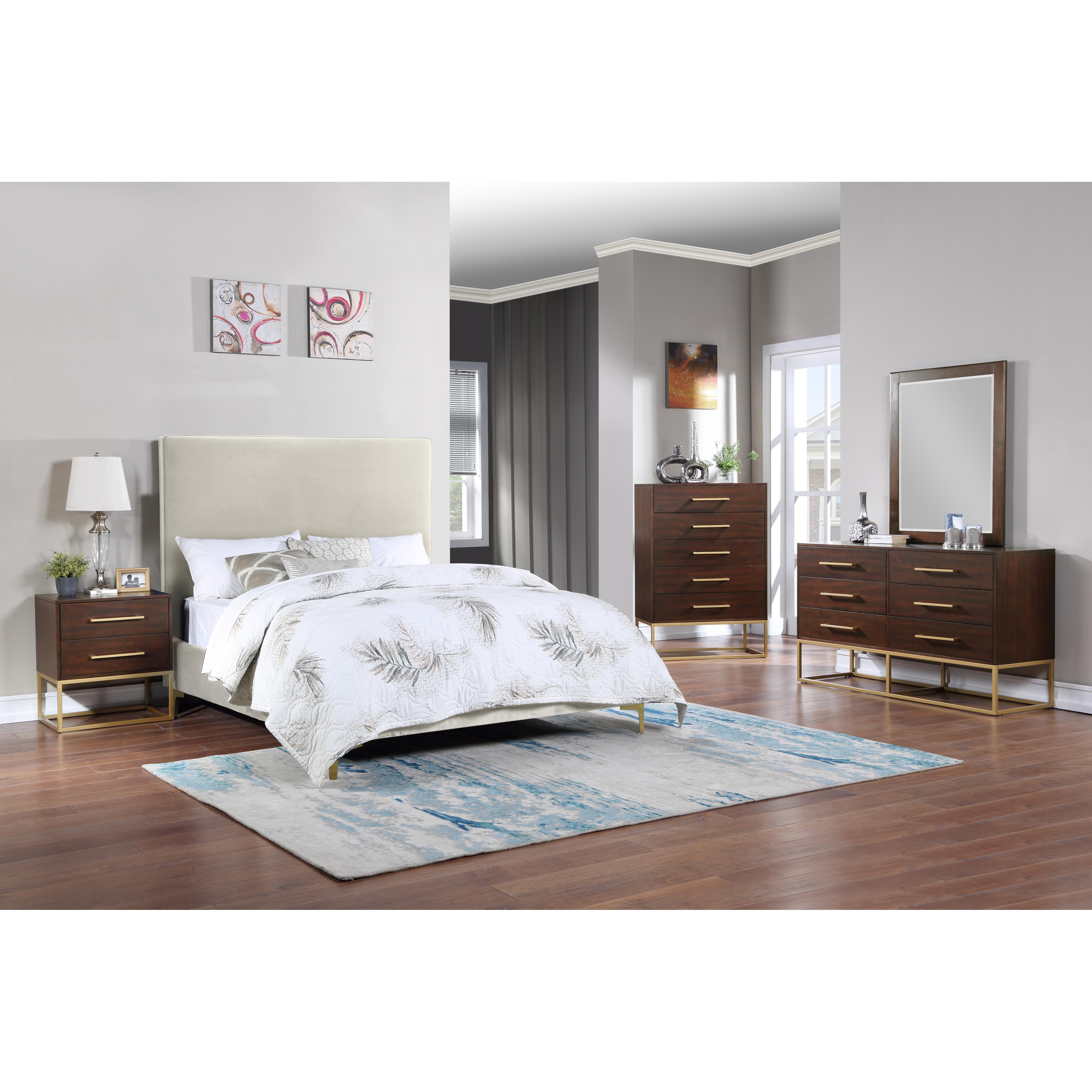 Meridian Maxine Brown Night Stand