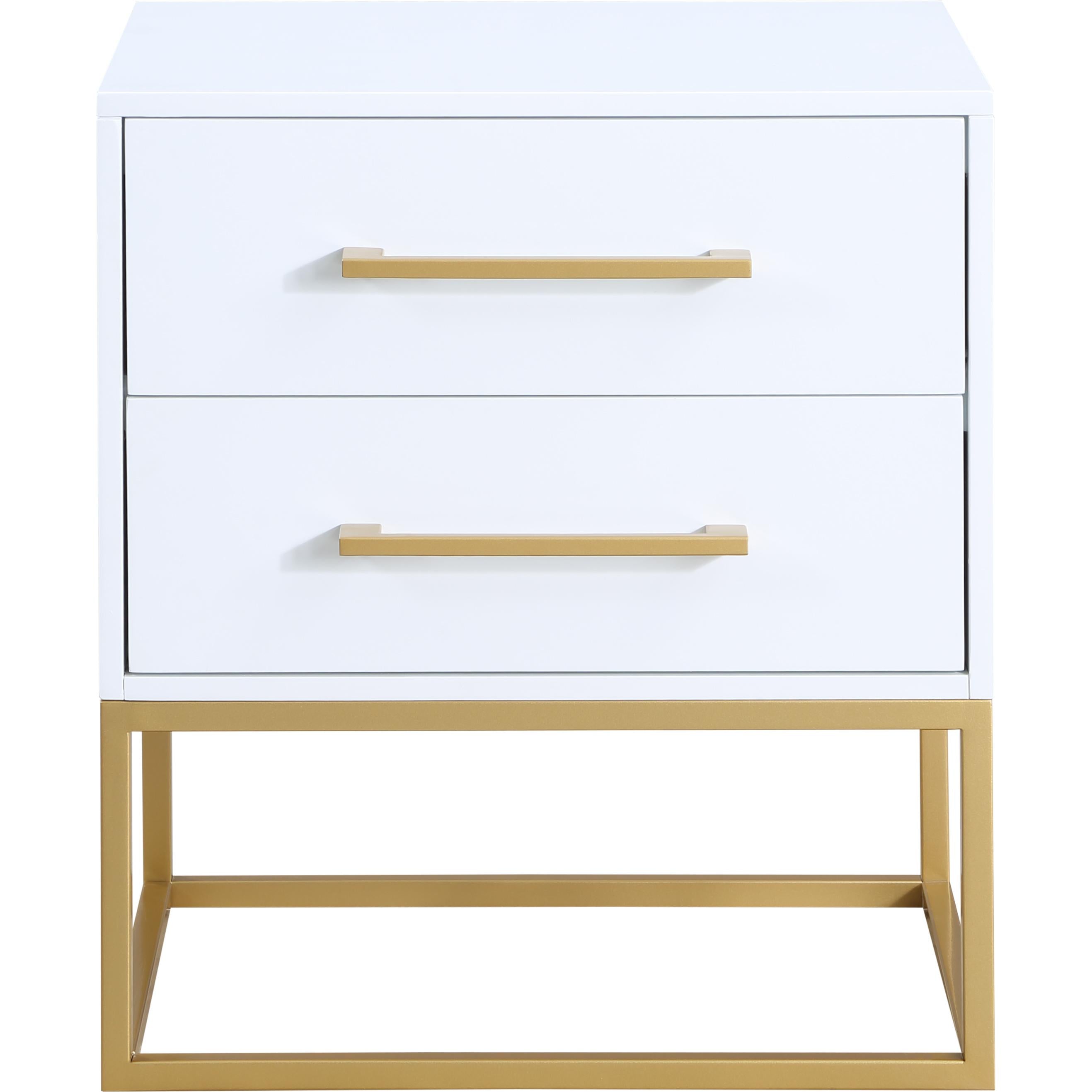 Meridian Maxine White Night Stand
