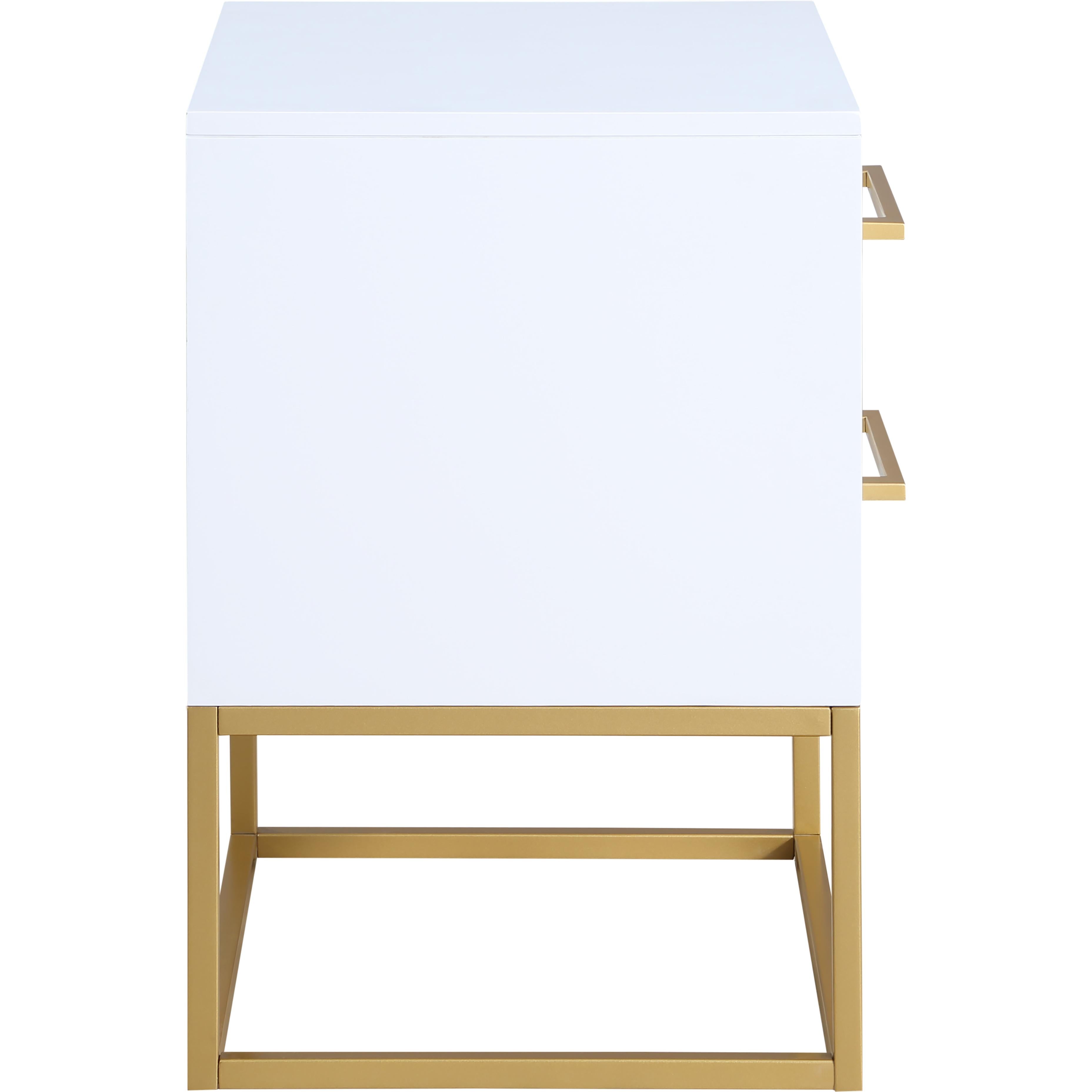 Meridian Maxine White Night Stand