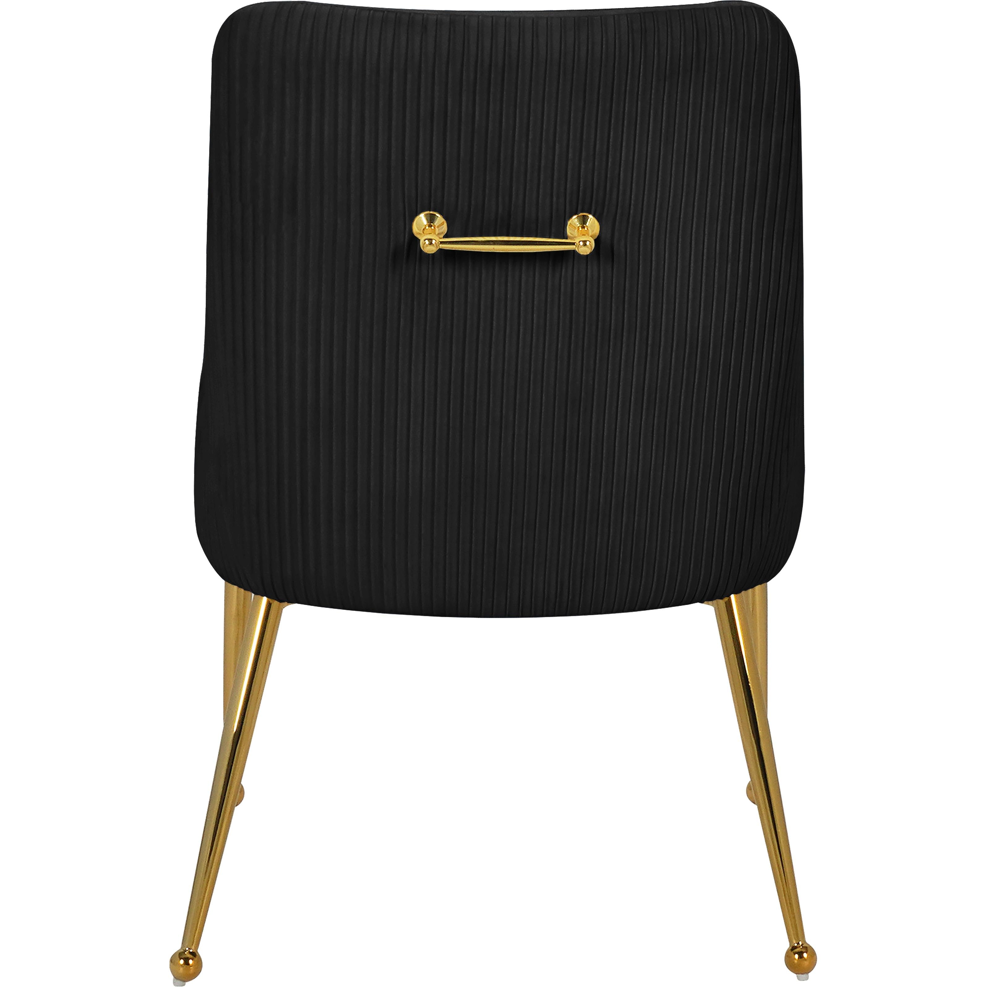 Meridian Ace Black Velvet Dining Chair