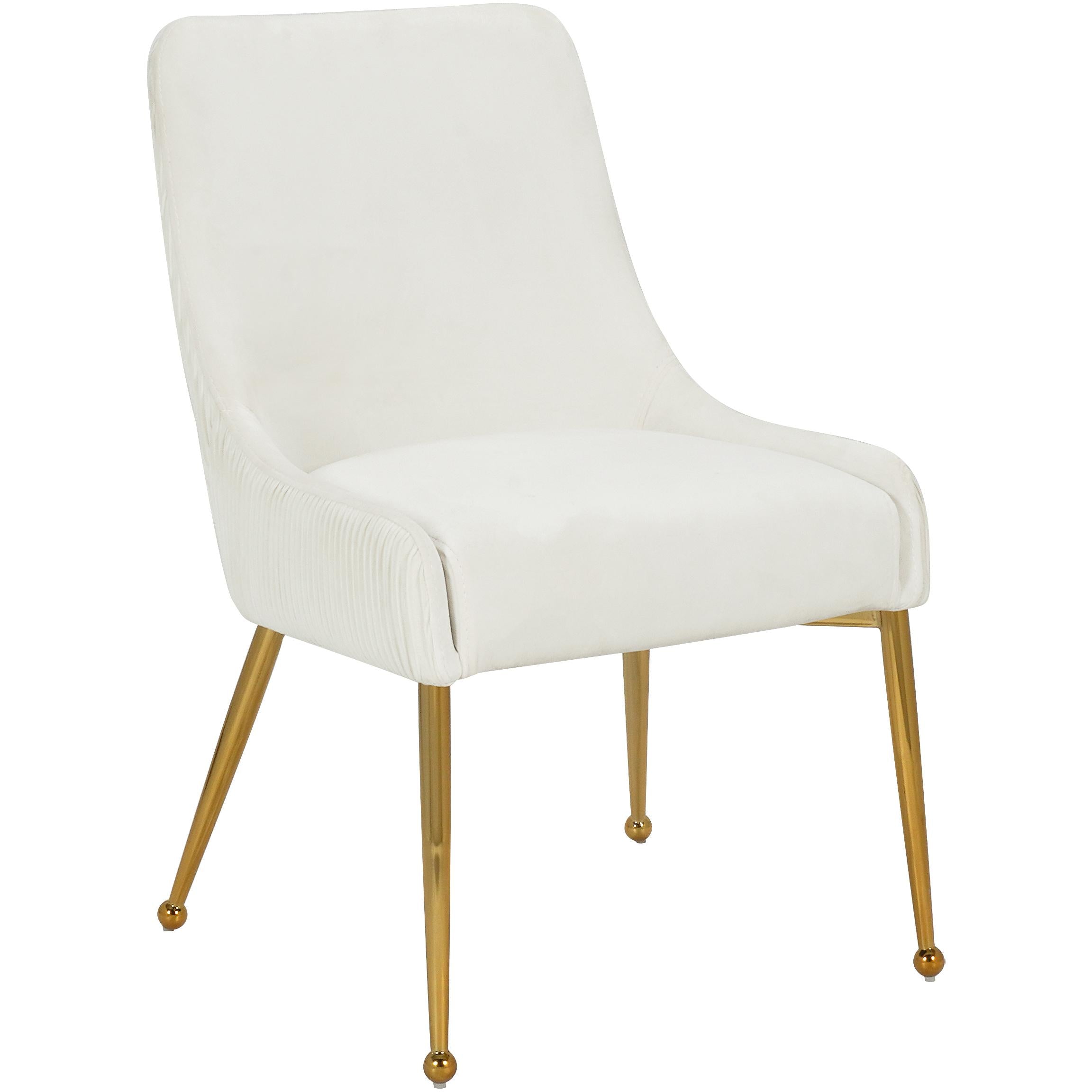 Meridian Ace Cream Velvet Dining Chair