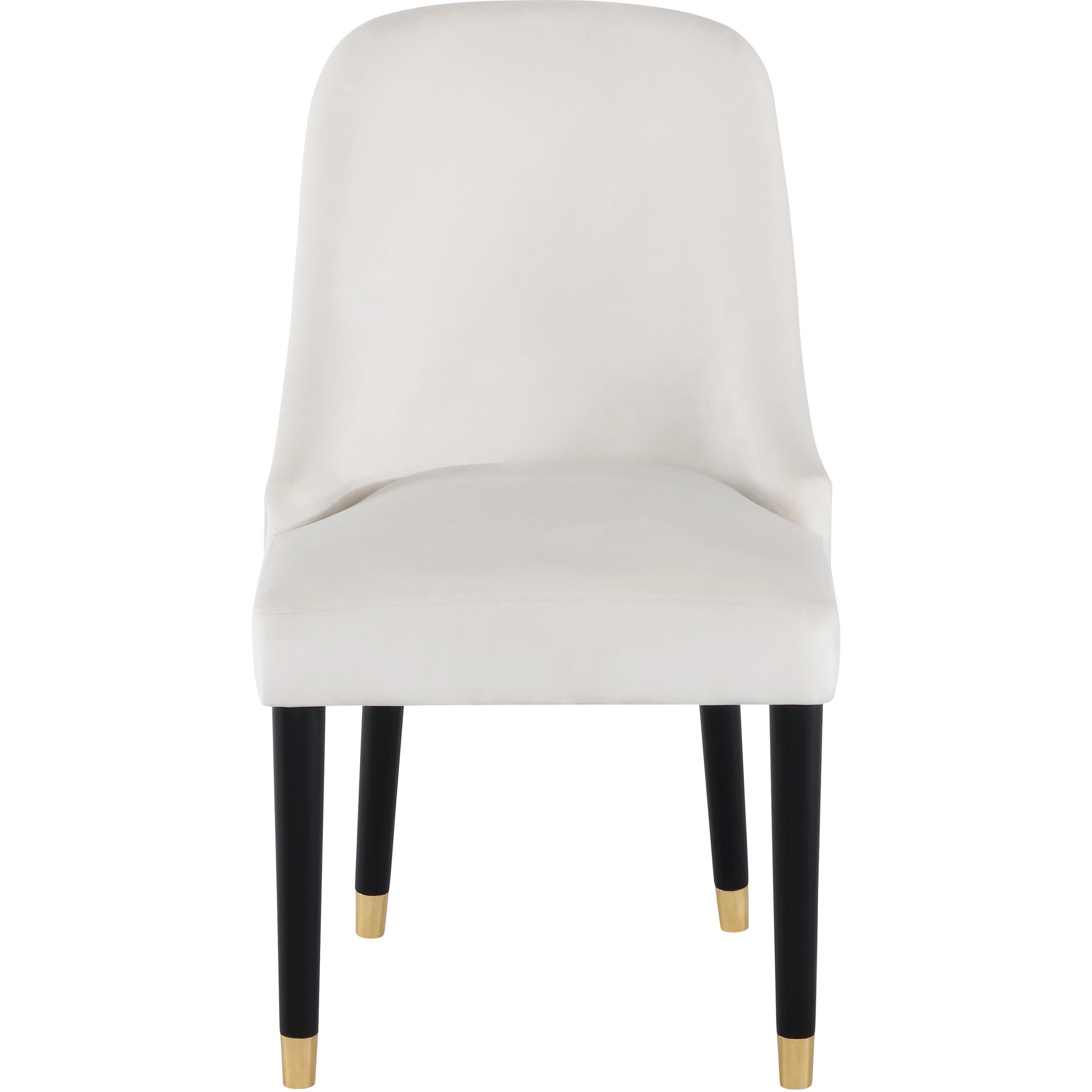 Meridian Omni Cream Velvet Dining Chair