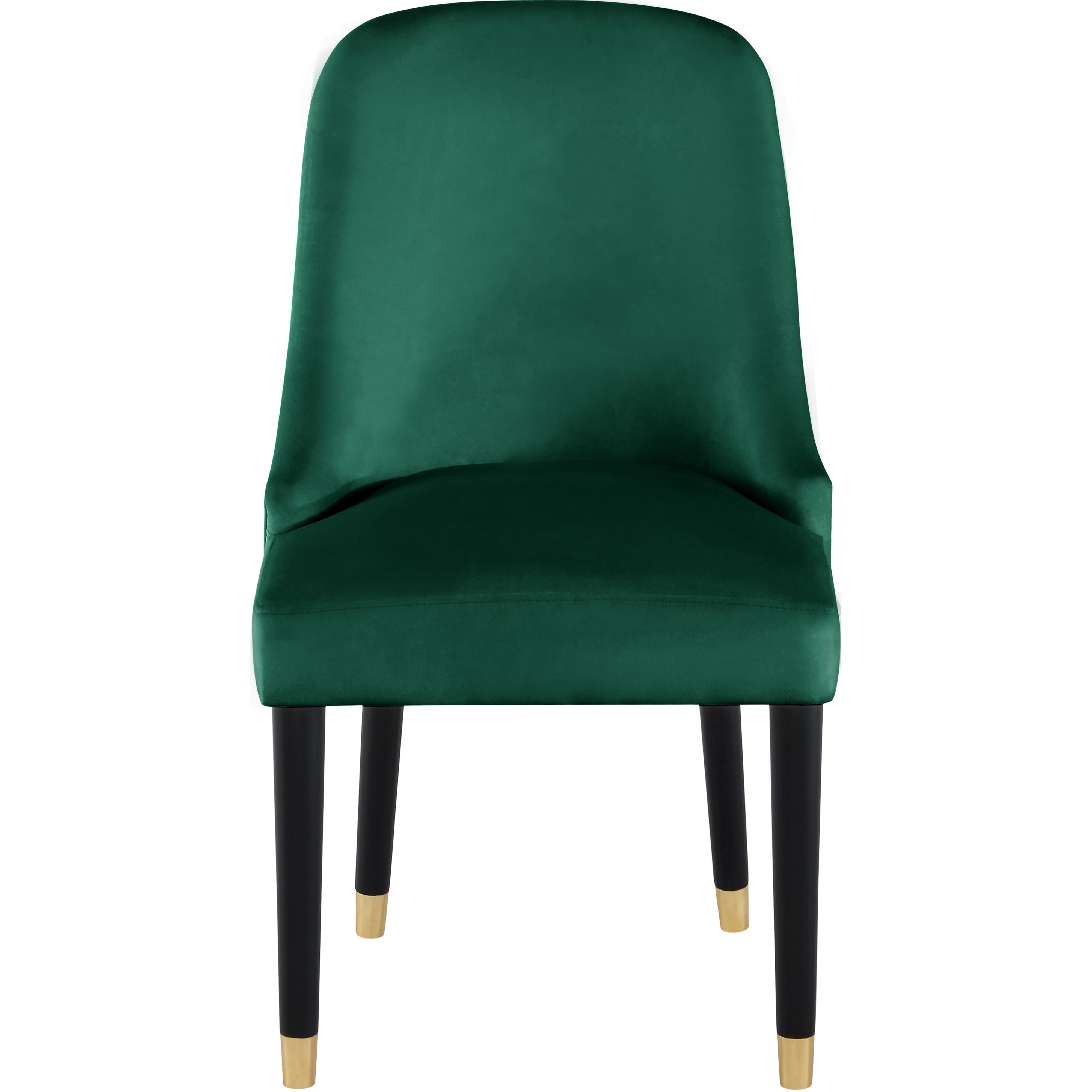 Meridian Omni Green Velvet Dining Chair