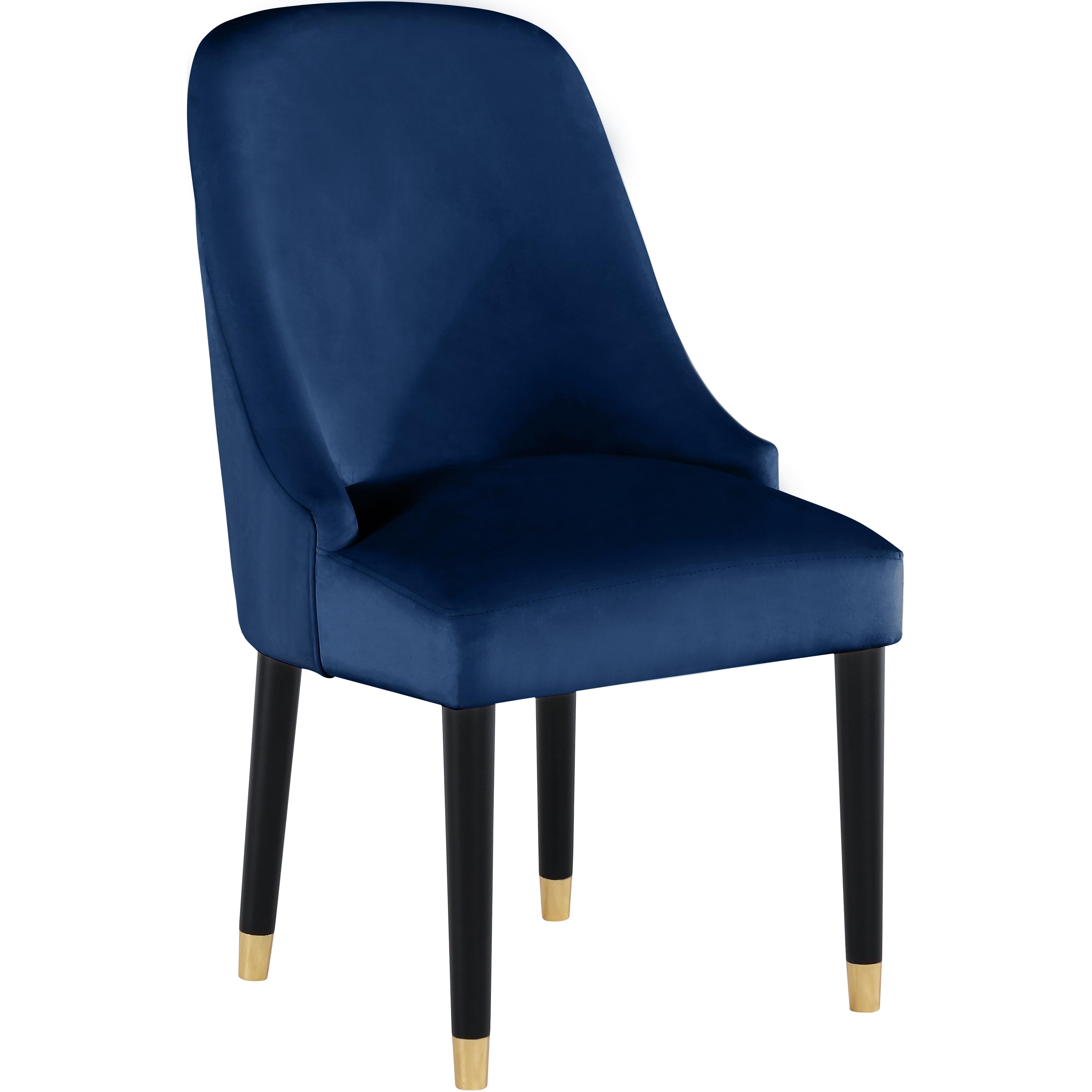 Meridian Omni Navy Velvet Dining Chair