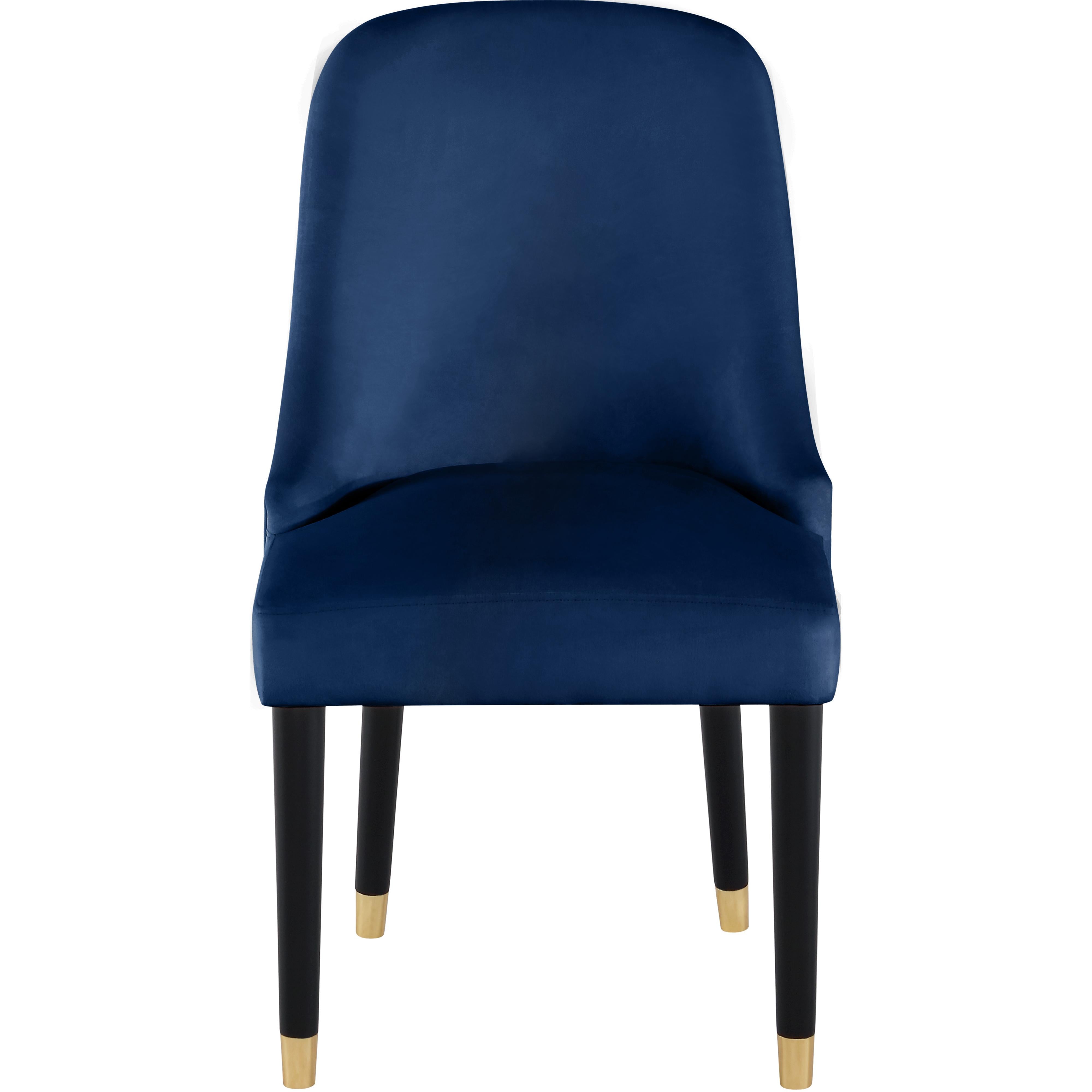 Meridian Omni Navy Velvet Dining Chair