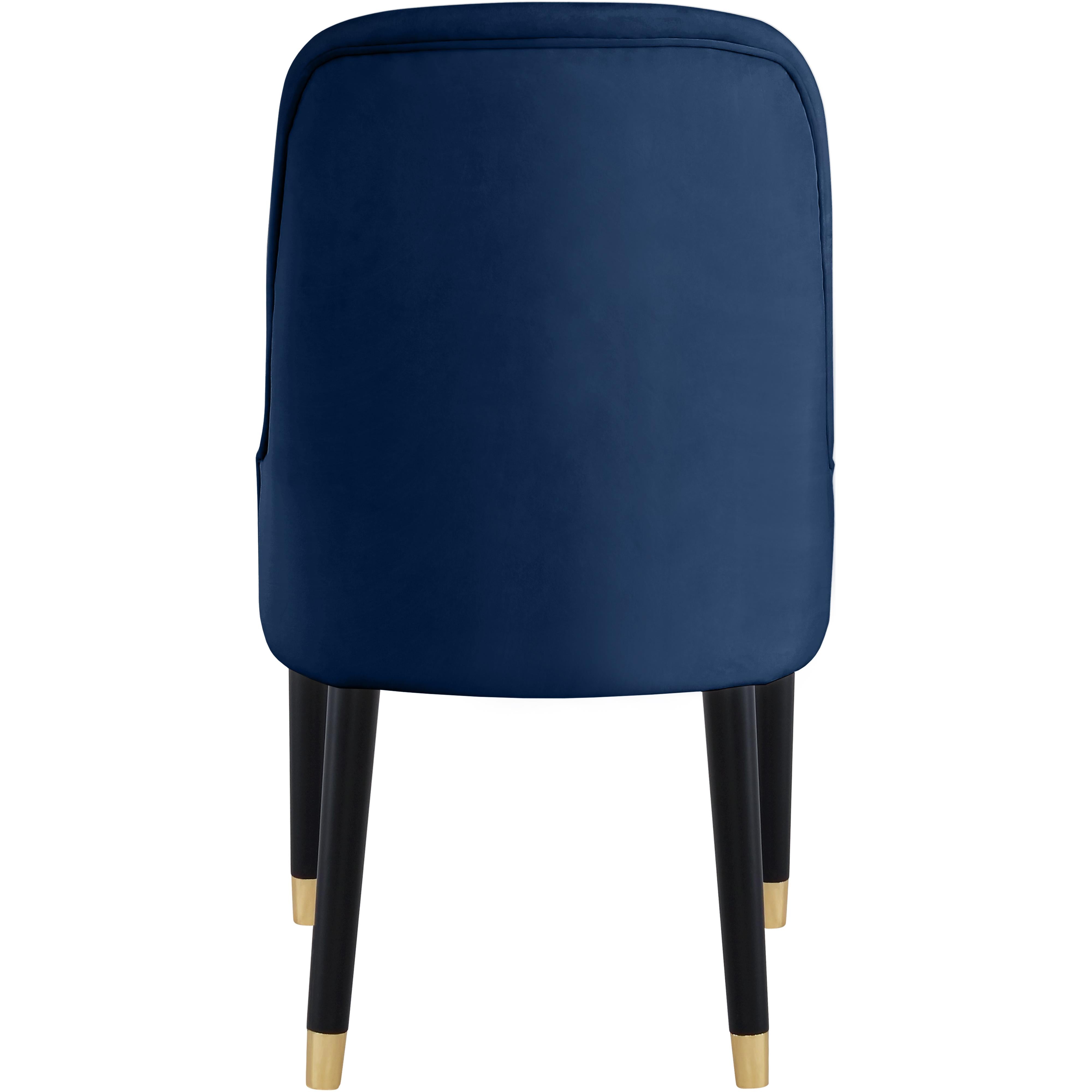 Meridian Omni Navy Velvet Dining Chair
