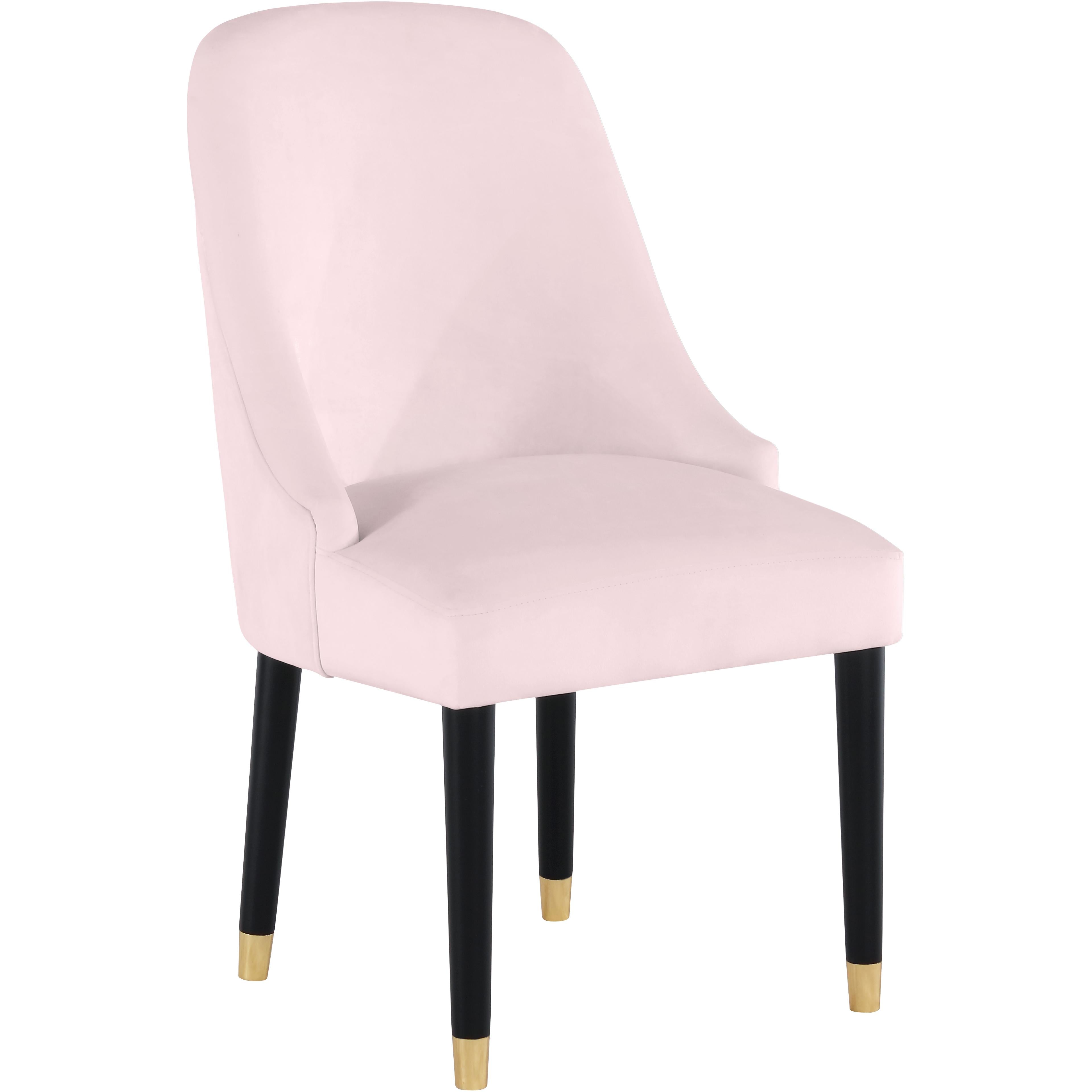 Meridian Omni Pink Velvet Dining Chair