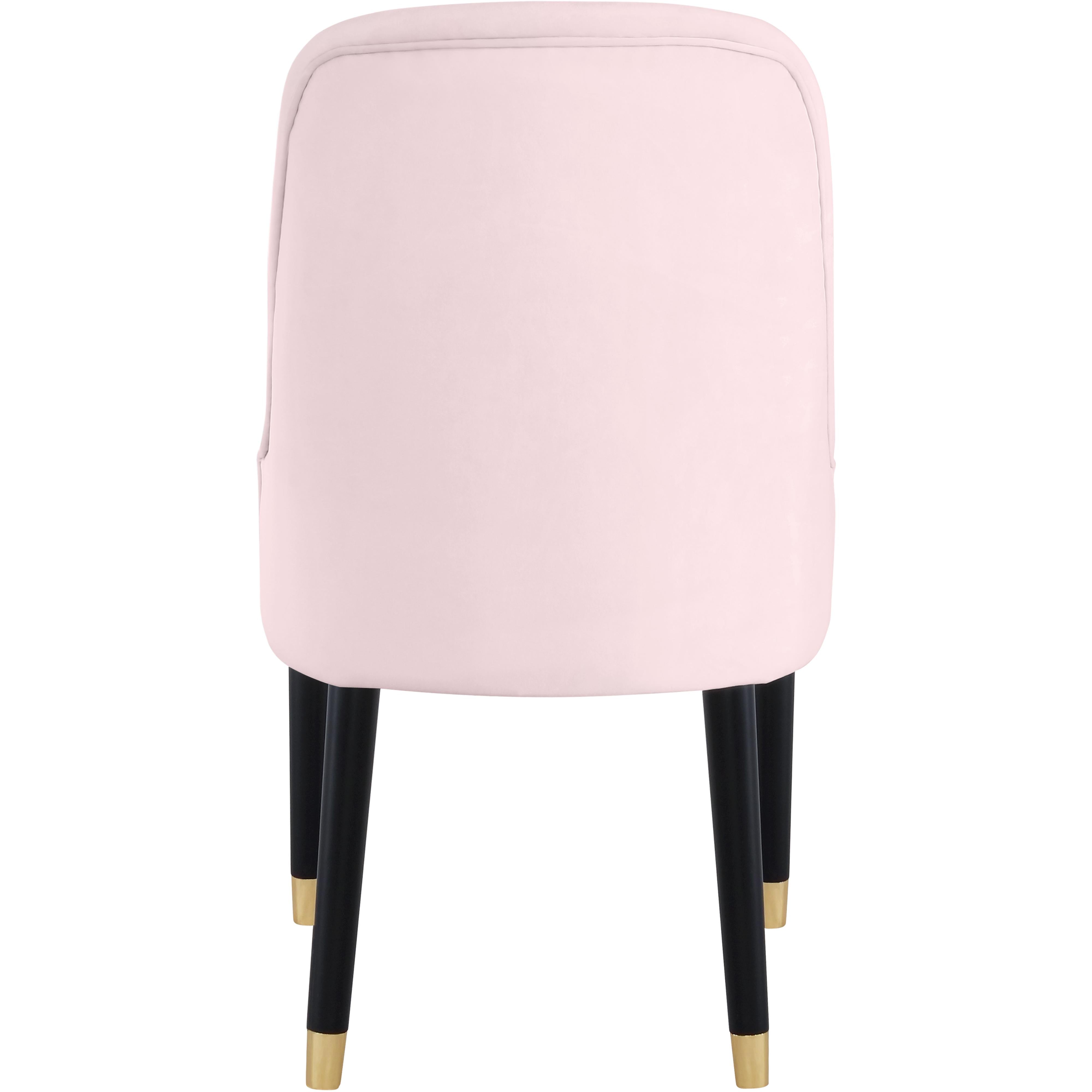 Meridian Omni Pink Velvet Dining Chair