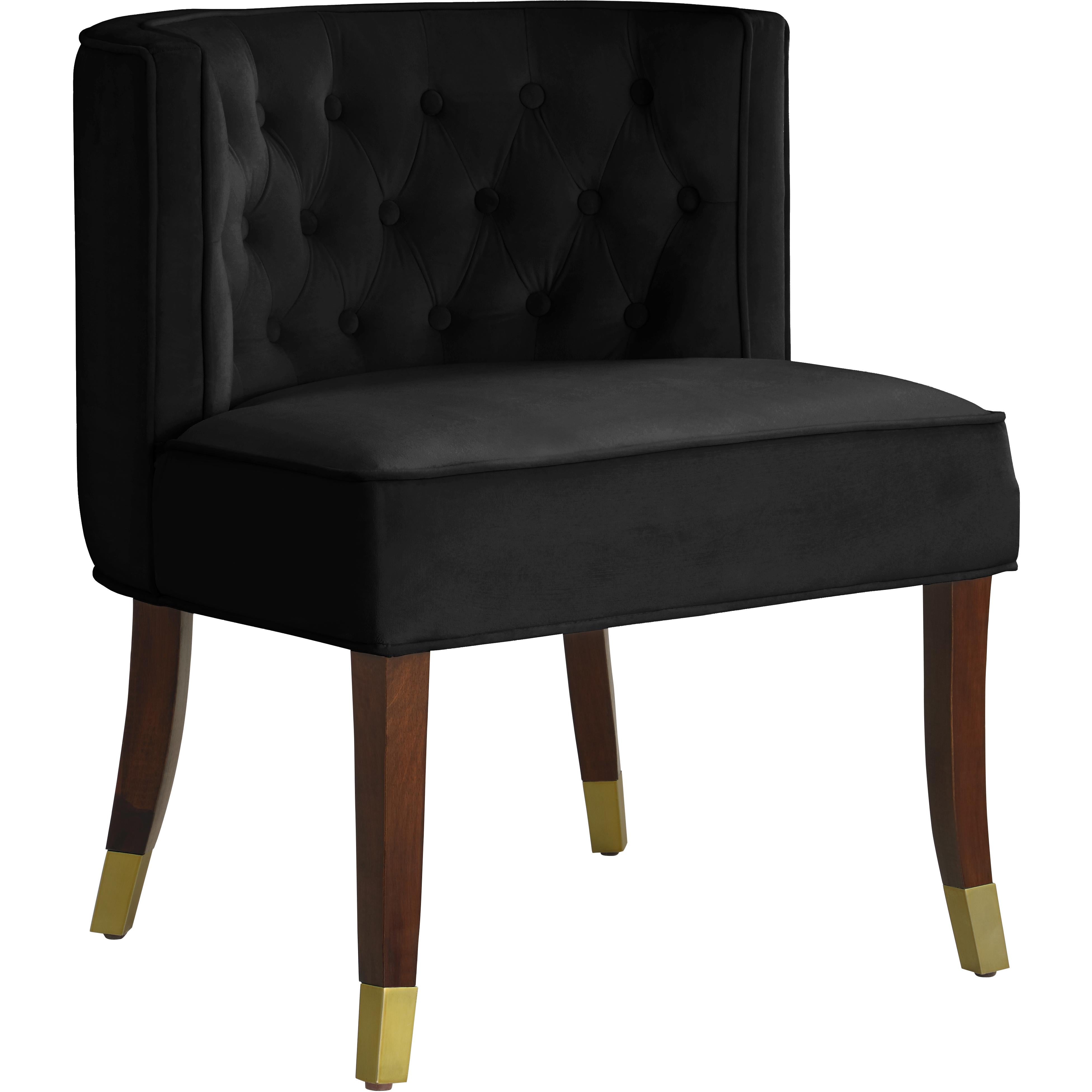 Meridian Perry Black Velvet Dining Chair