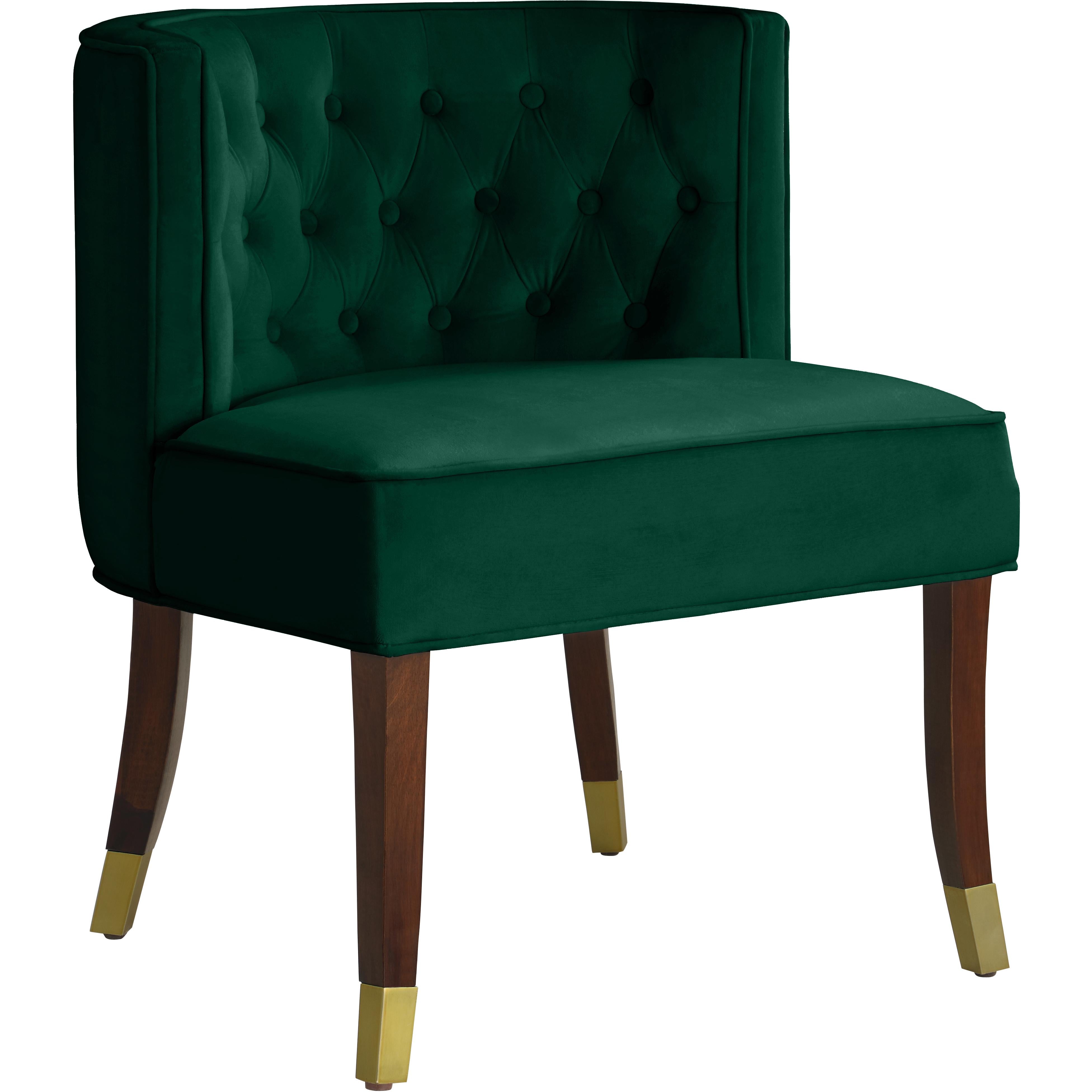 Meridian Perry Green Velvet Dining Chair